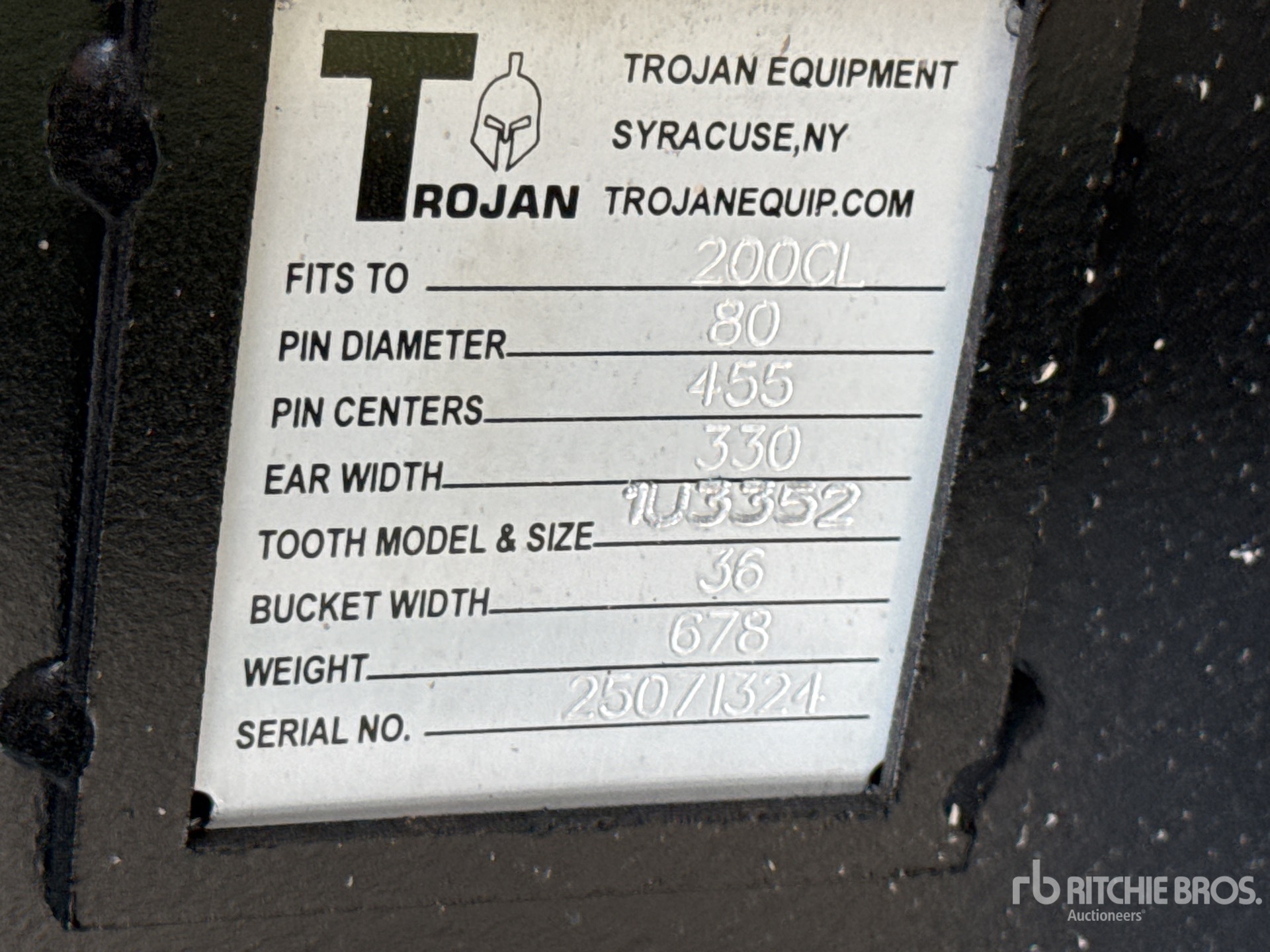 Trojan 36 IN DIGGING - FITS 80MM CAT 3 ...