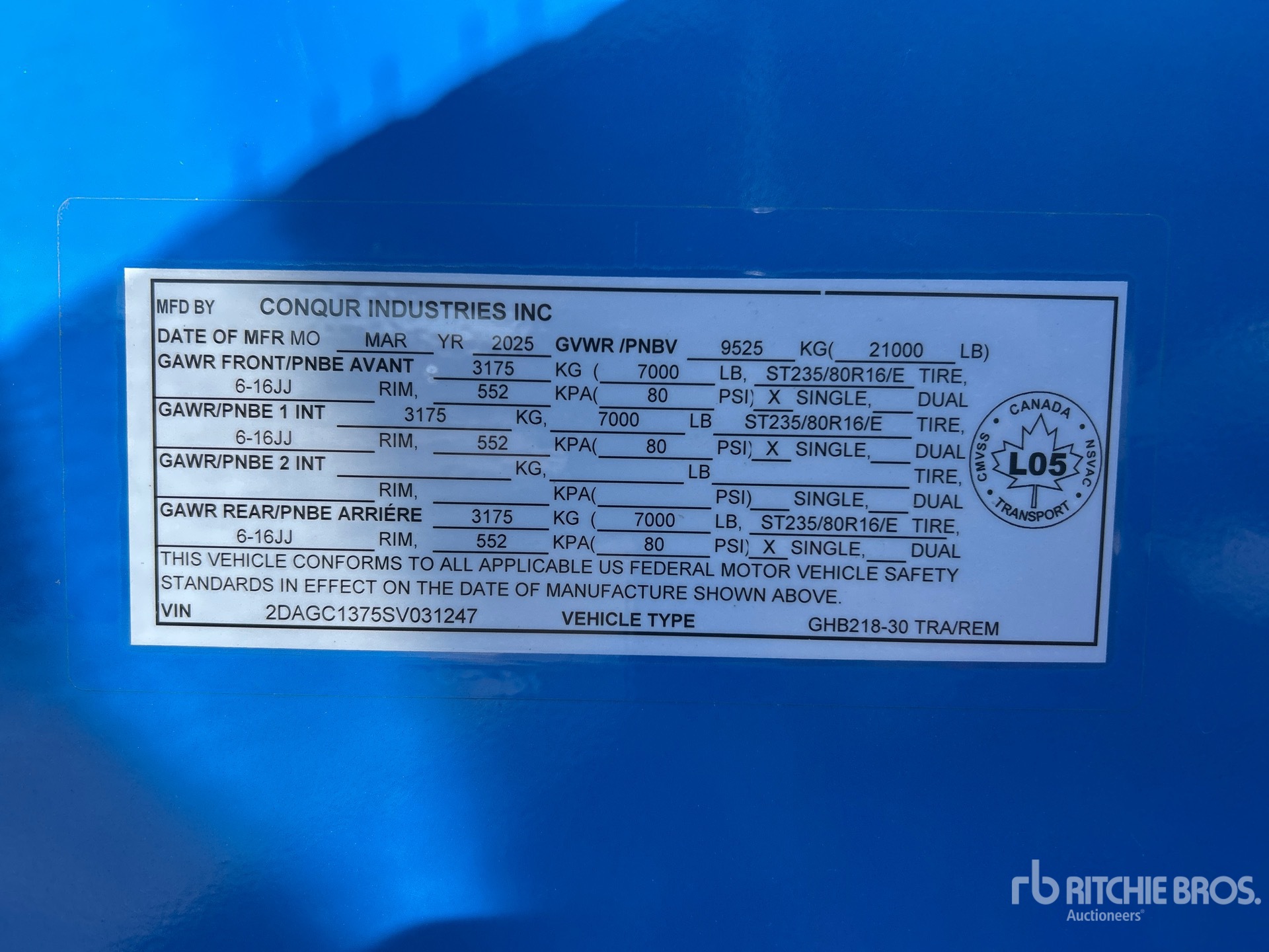 2025 Double A GHB218