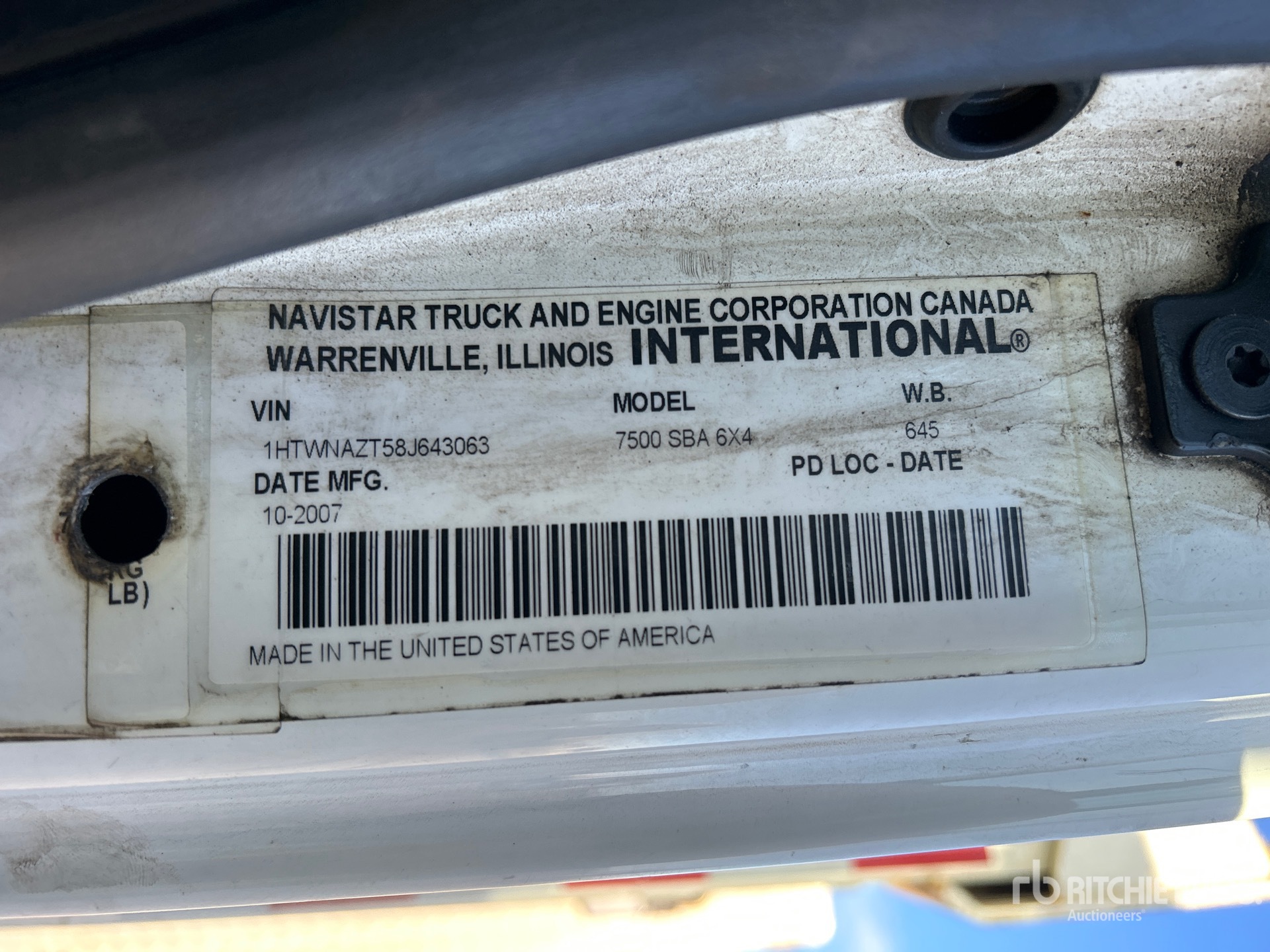 2008 International WORKSTAR 7500