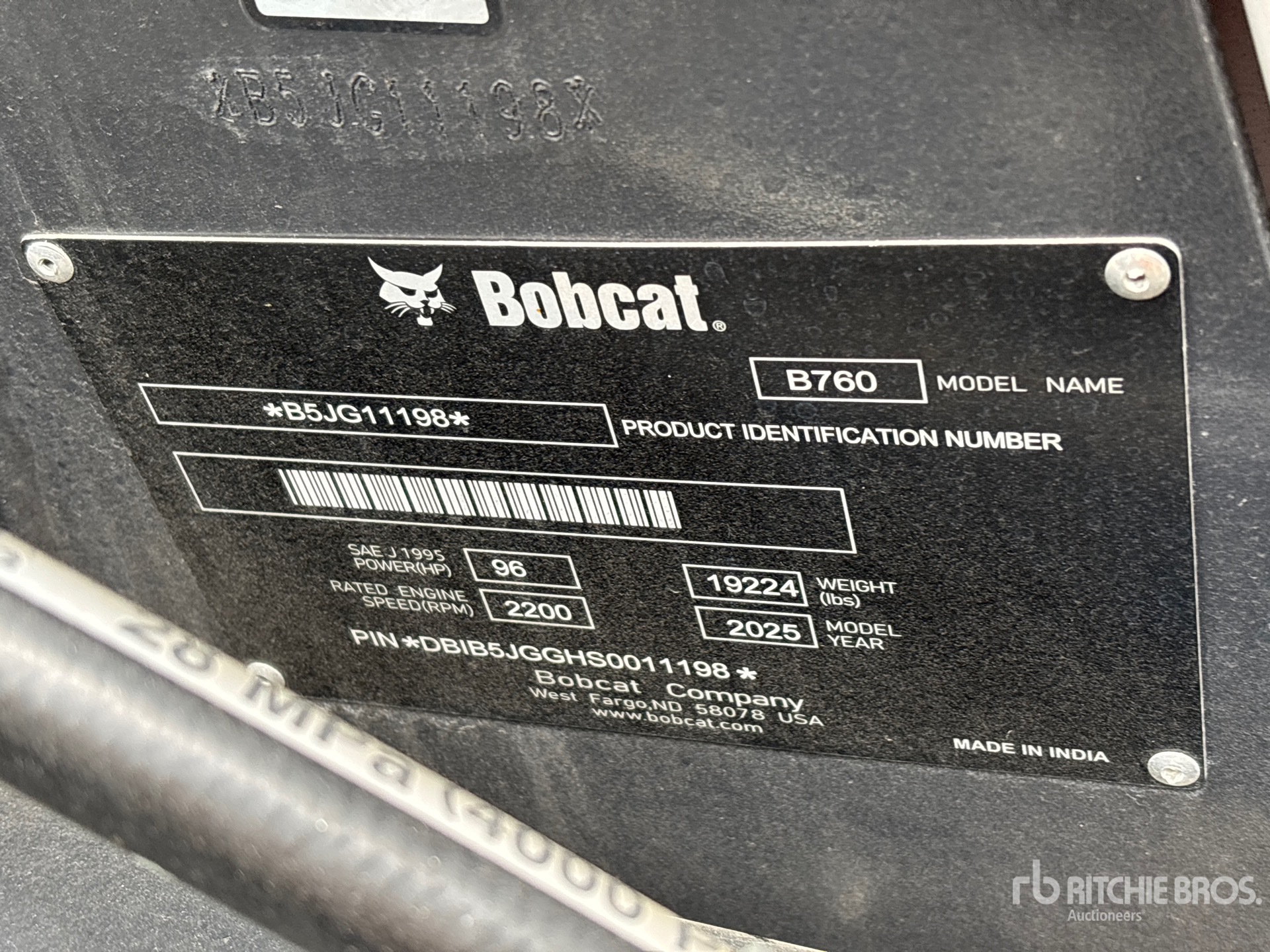 2025 Bobcat B760
