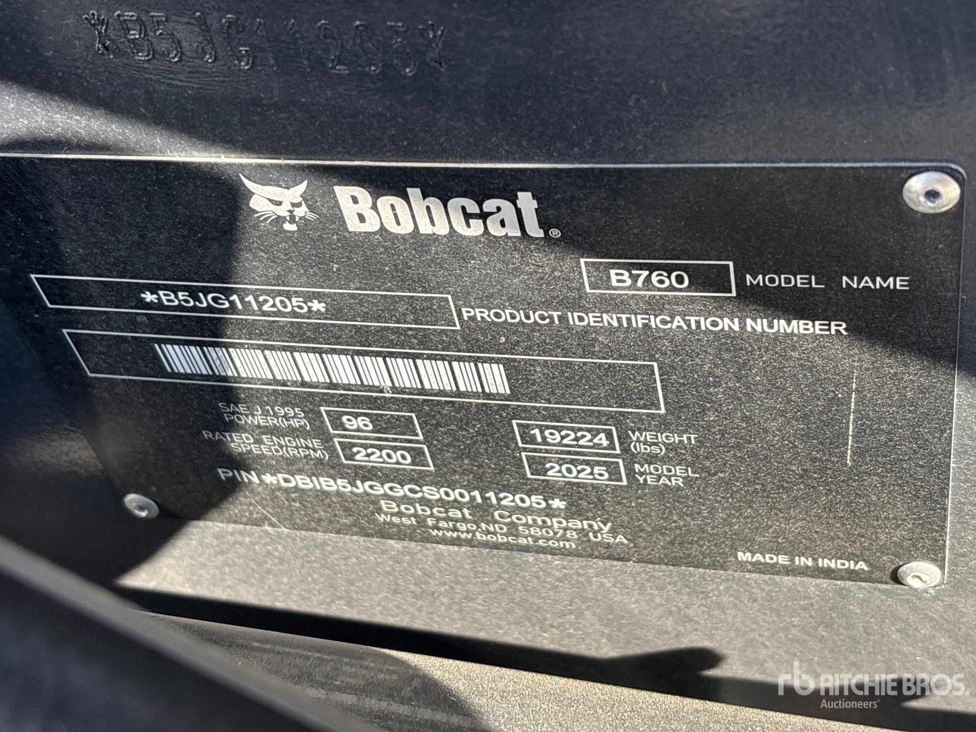 2025 Bobcat B760