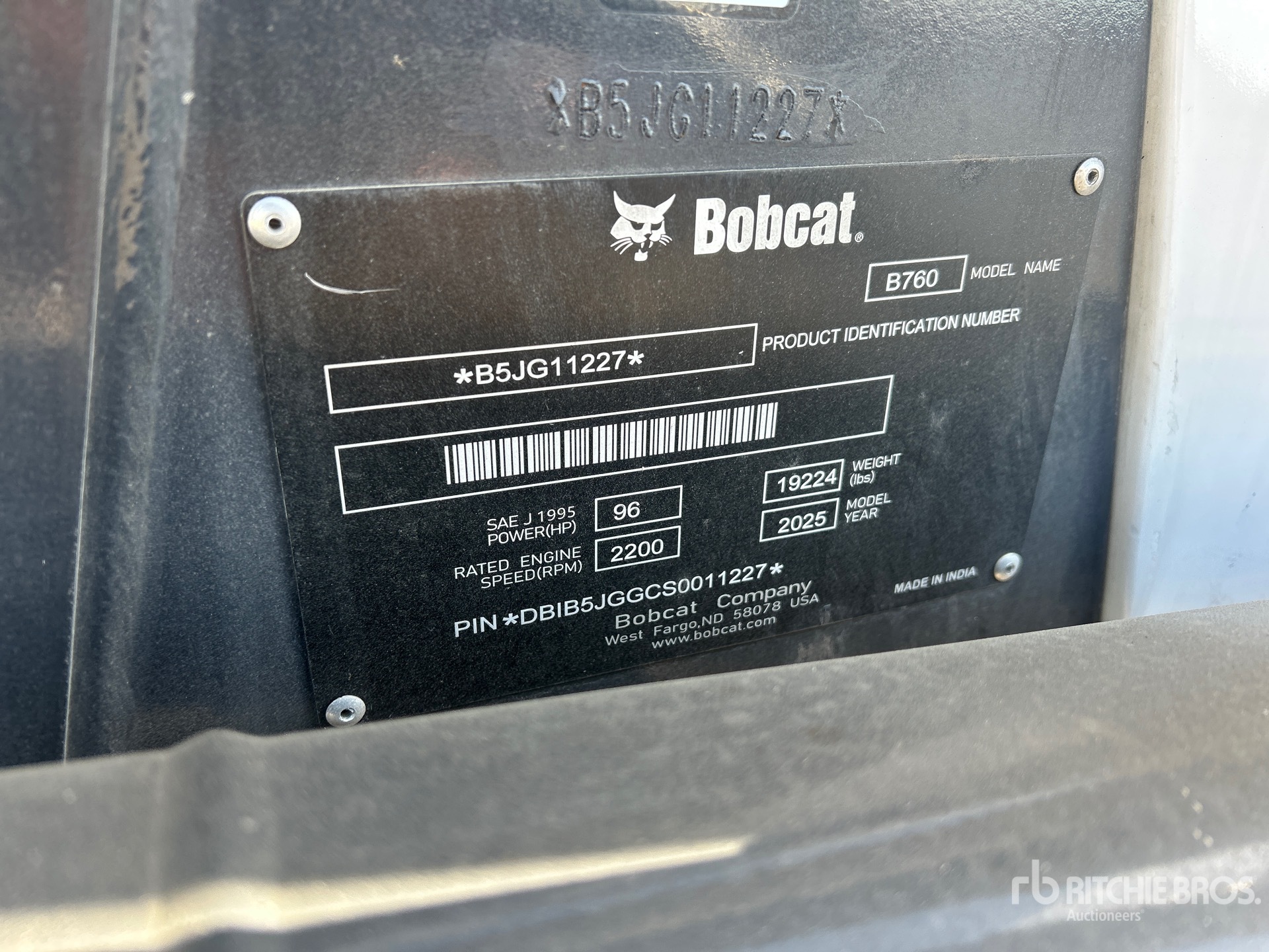 2025 Bobcat B760