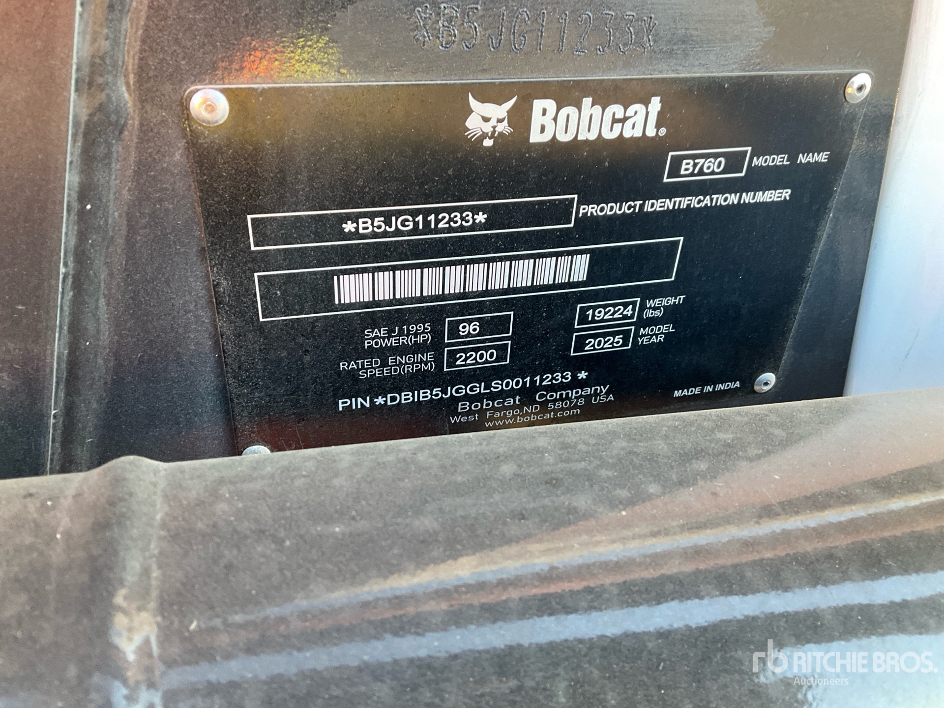2025 Bobcat B760