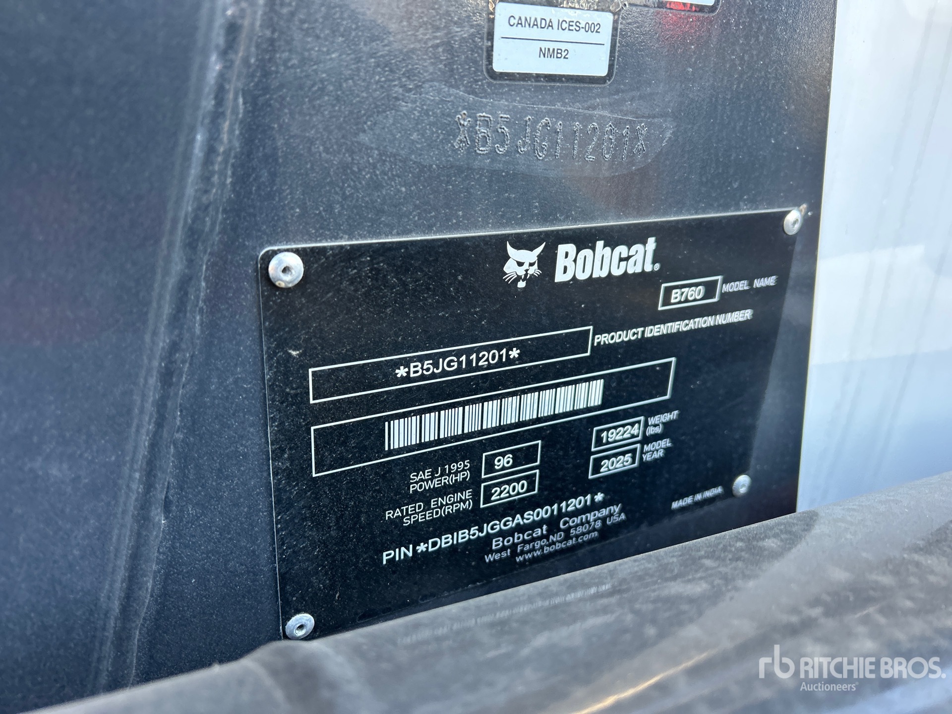 2025 Bobcat B760