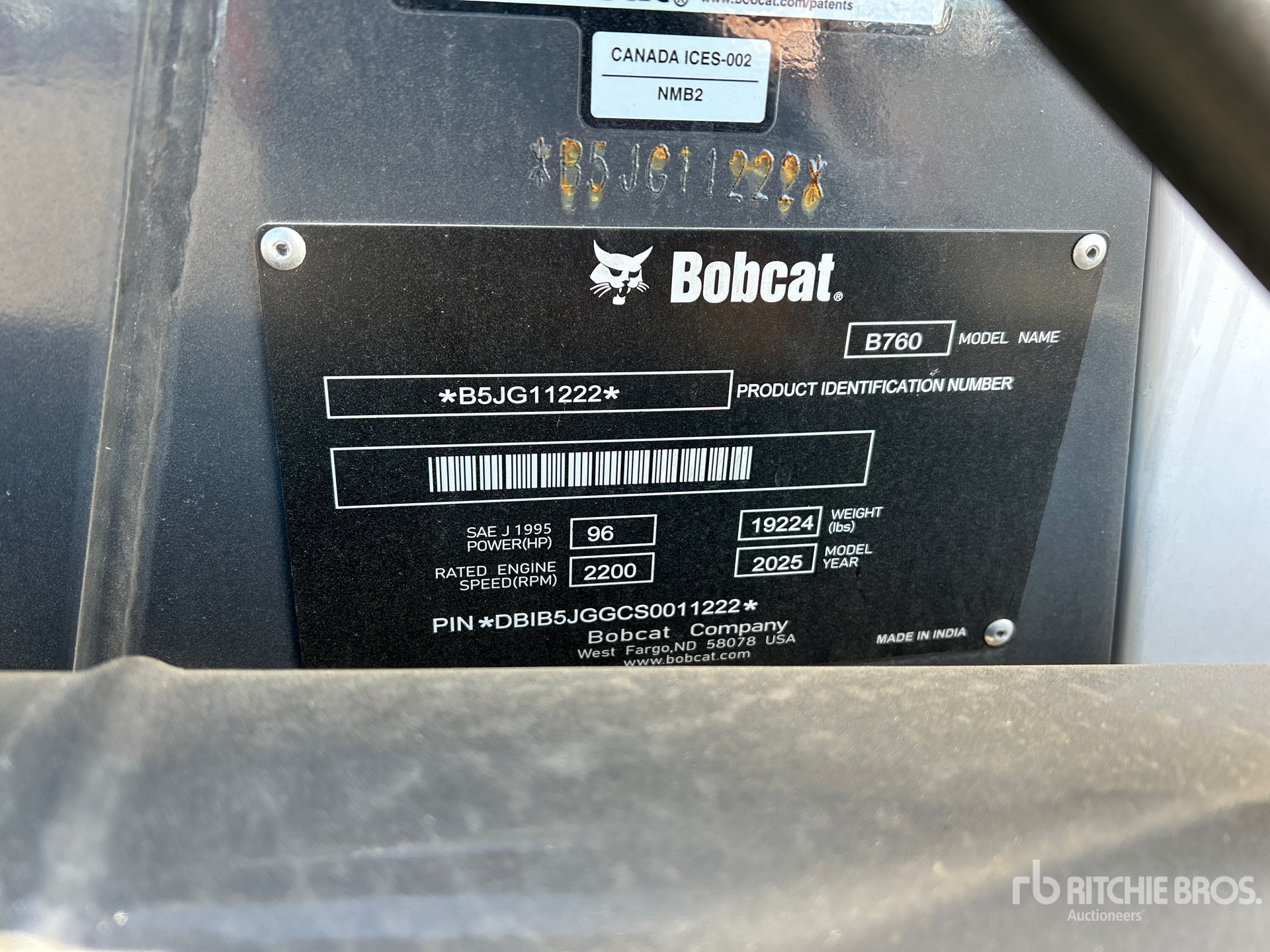 2025 Bobcat B760