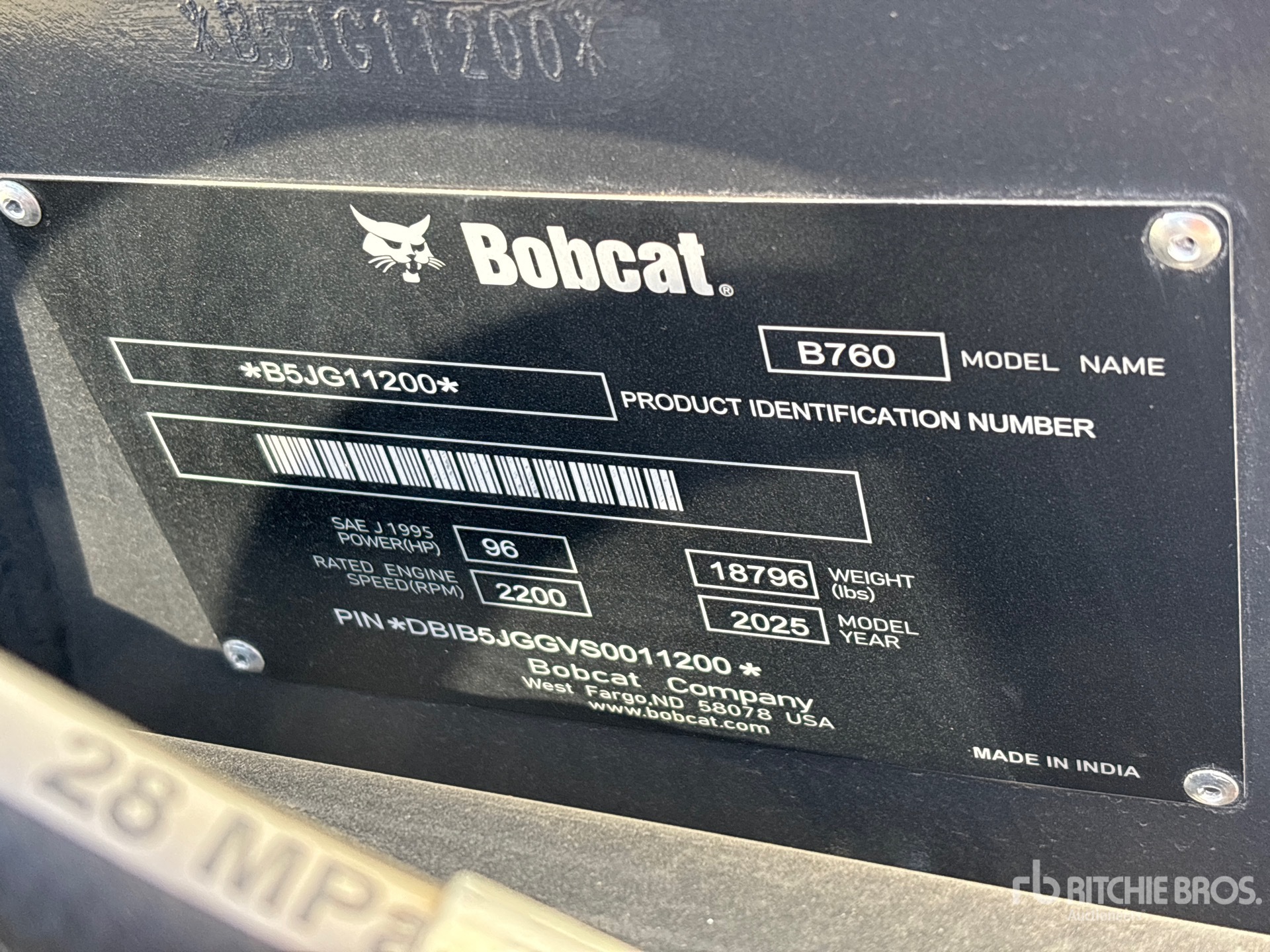 2025 Bobcat B760