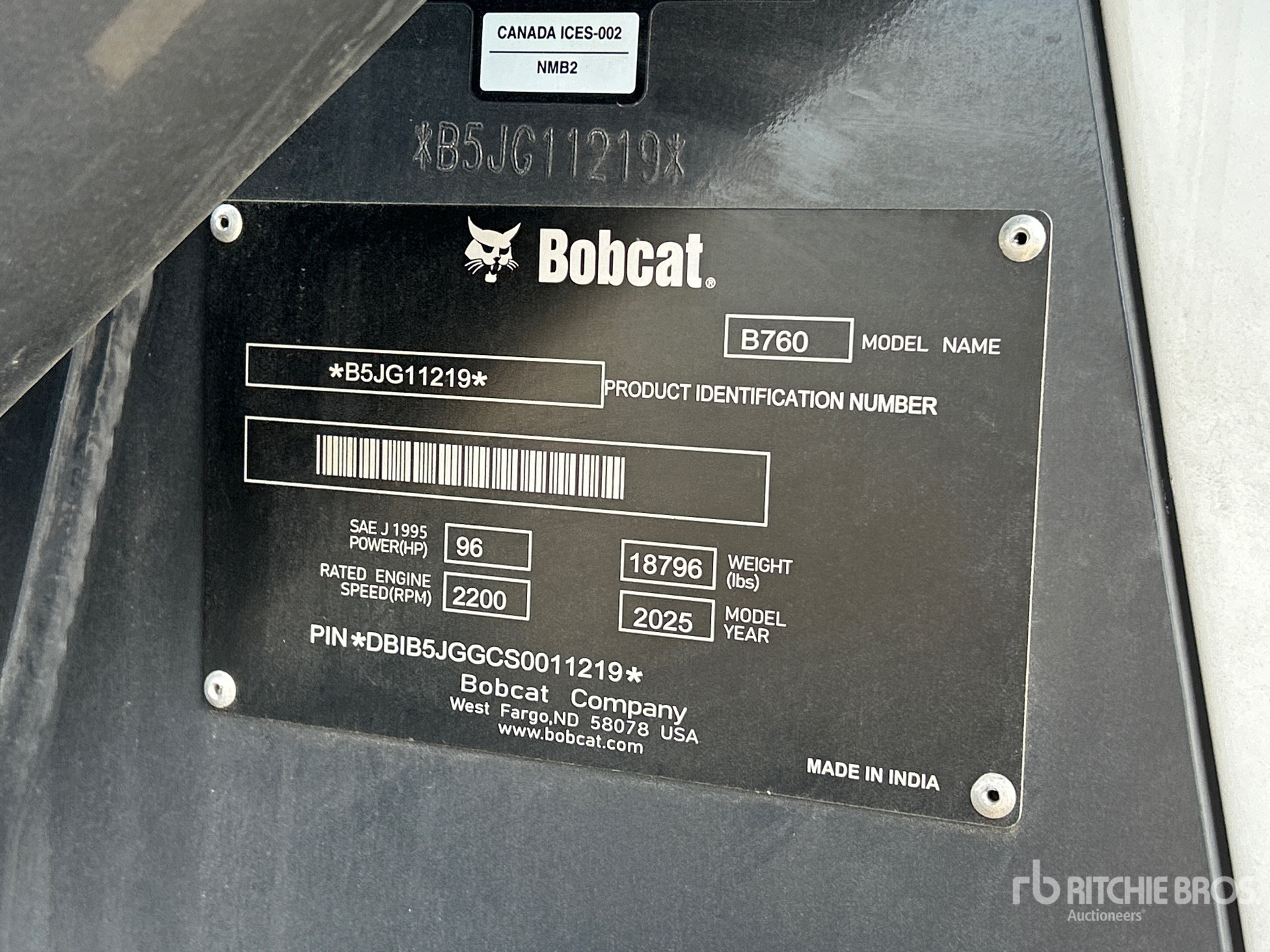 2025 Bobcat B760