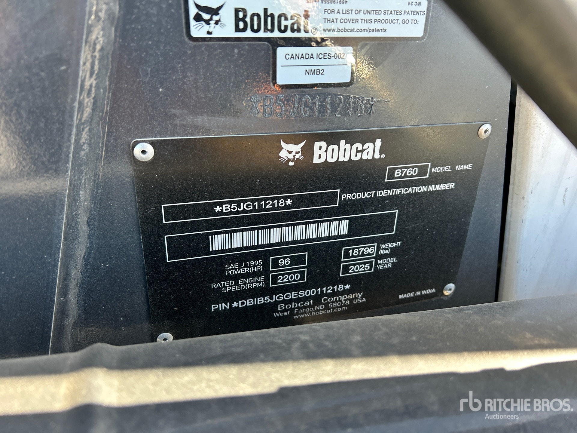 2025 Bobcat B760