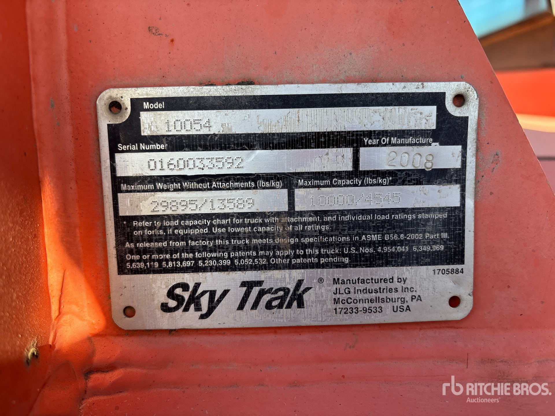 2008 Skytrak 10054