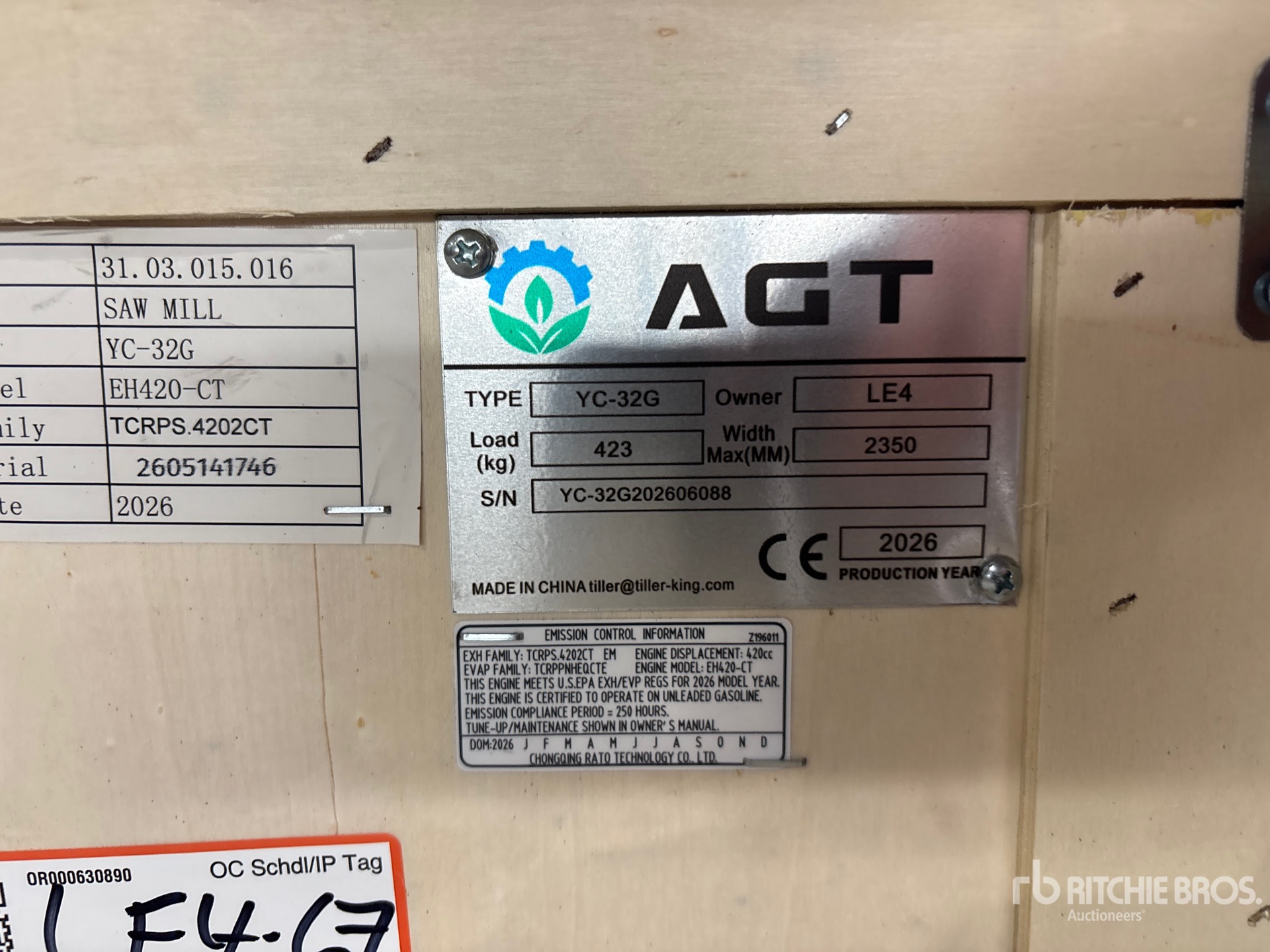 2026 AGT YC32-G