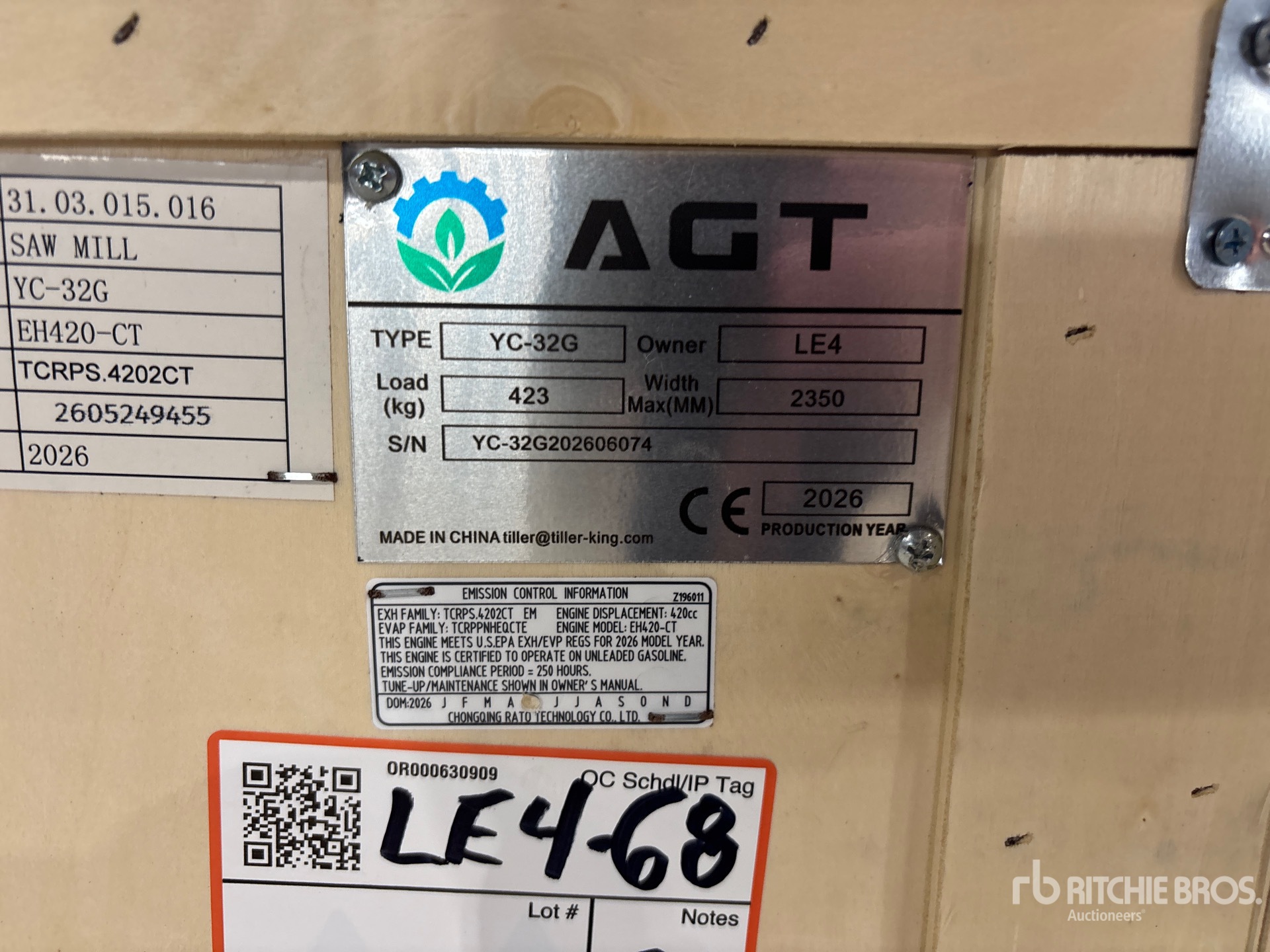 2026 AGT YC32-G