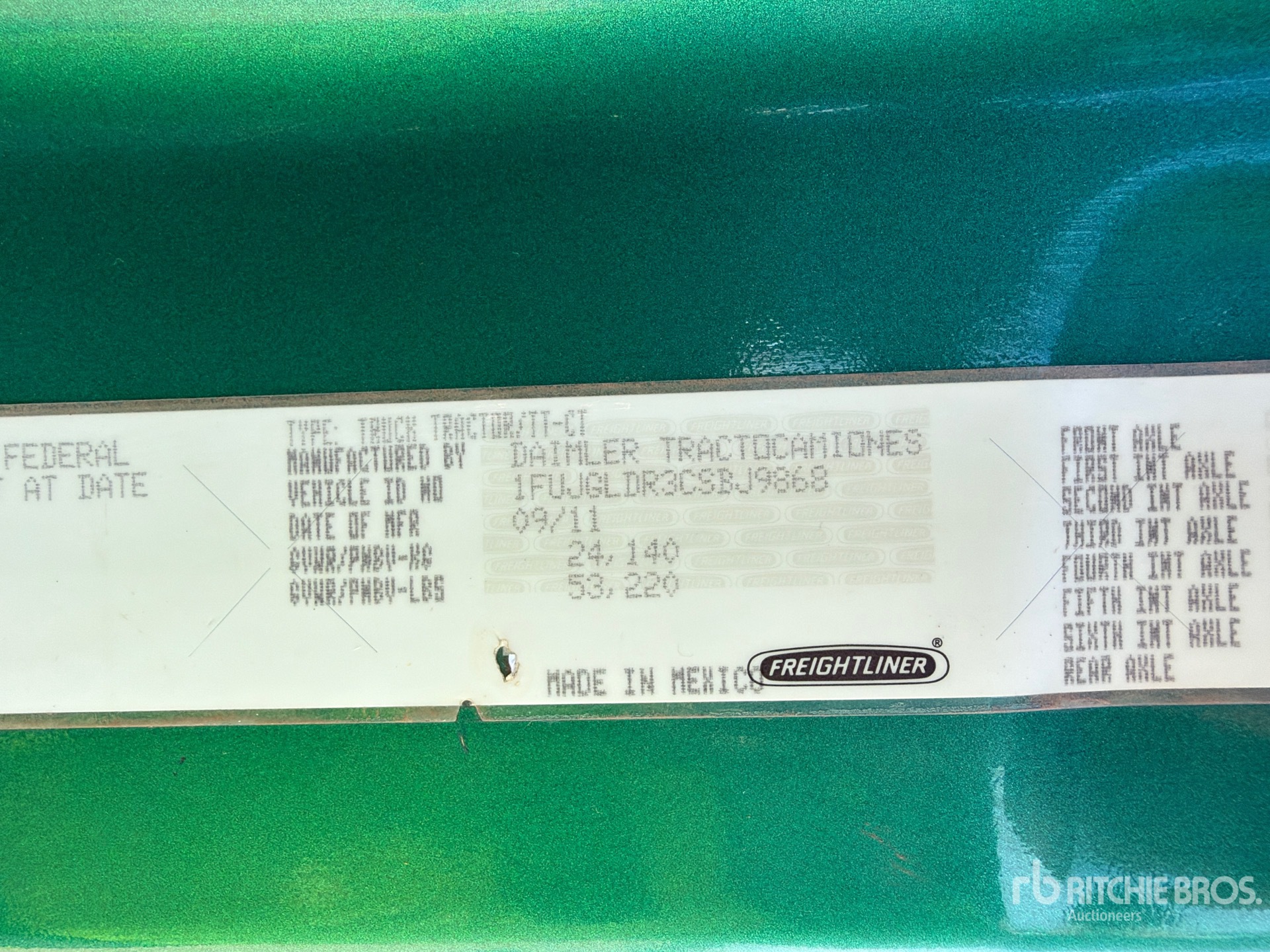 2012 Freightliner CASCADIA 125