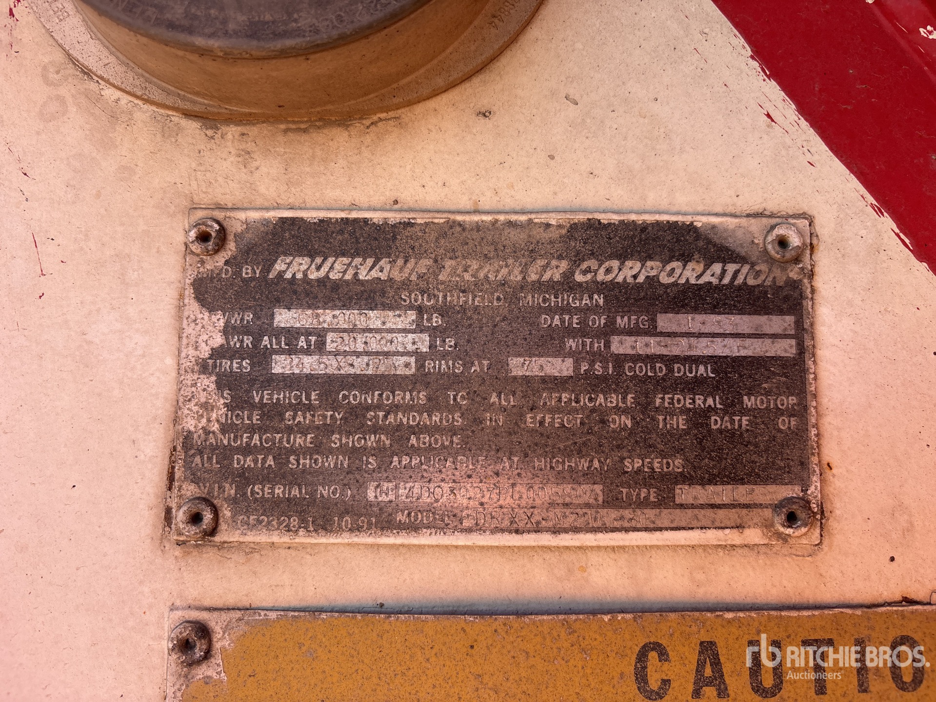 1993 Fruehauf DRXXM2W30