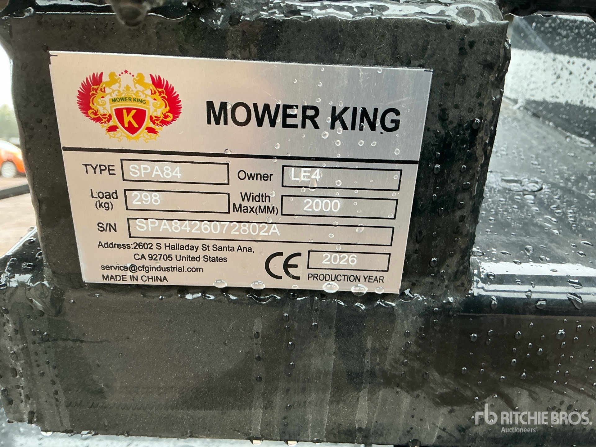 2026 Mower King SPA84