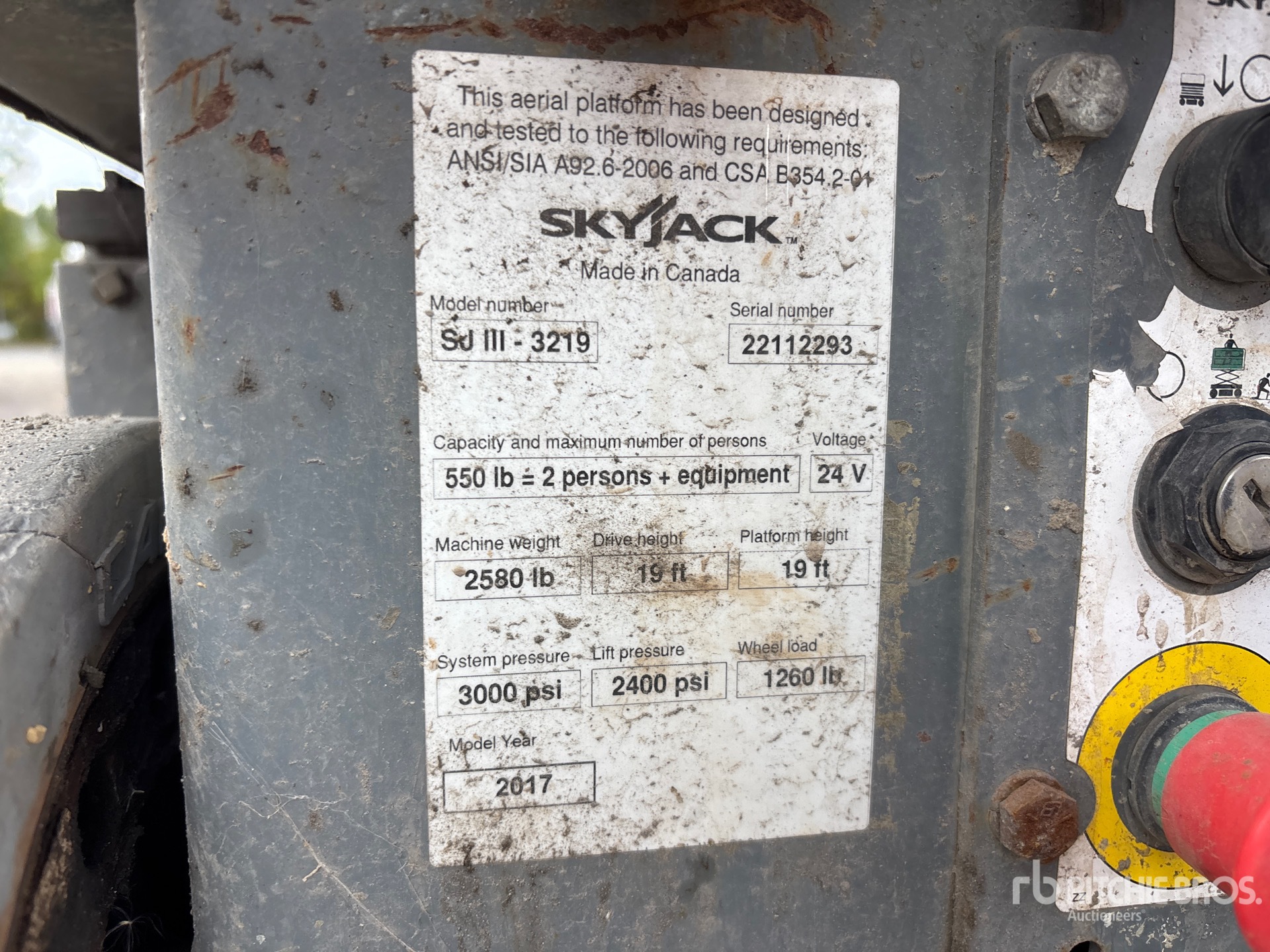 2017 Skyjack SJIII3219