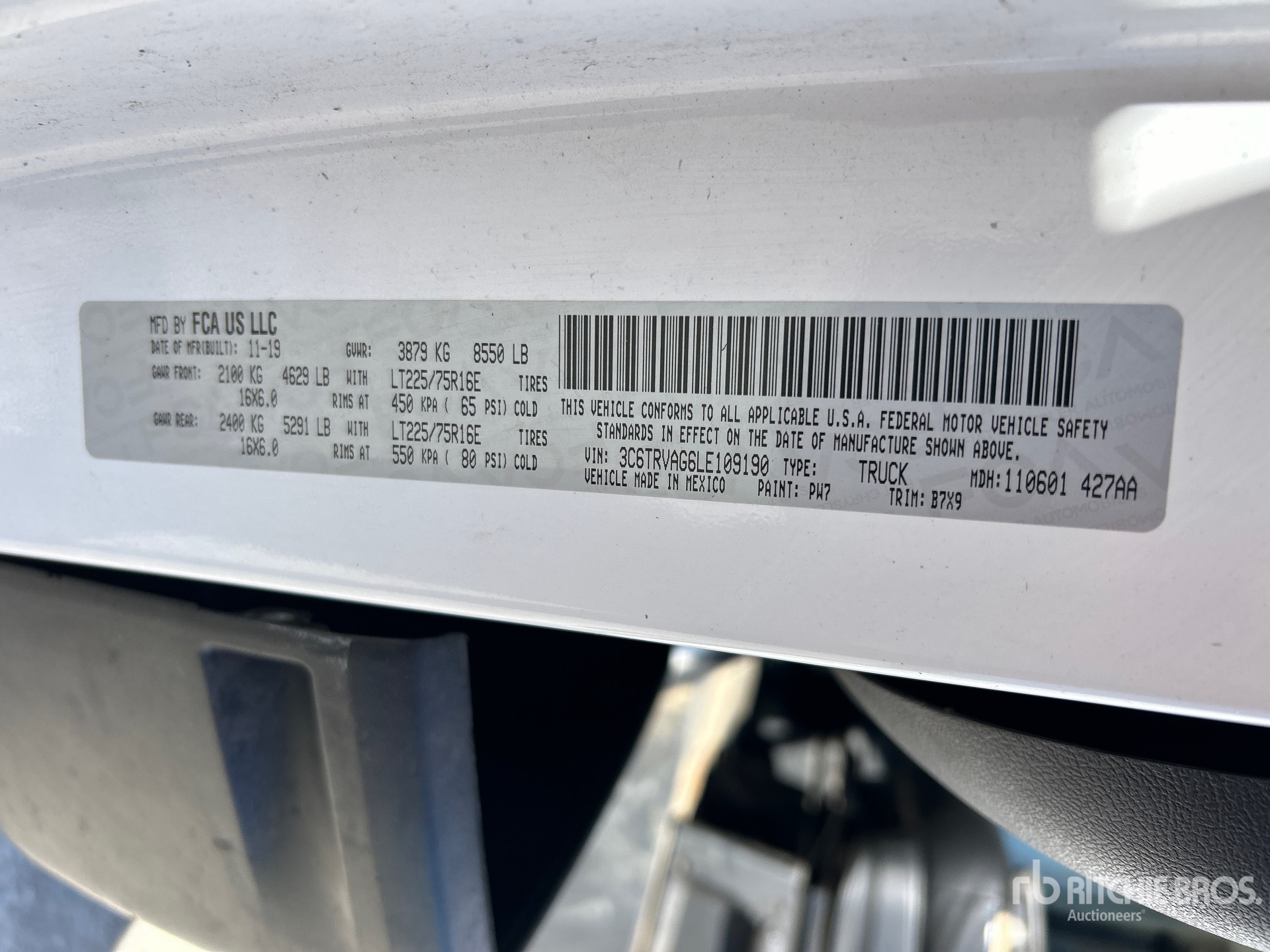 2020 Ram PROMASTER 1500