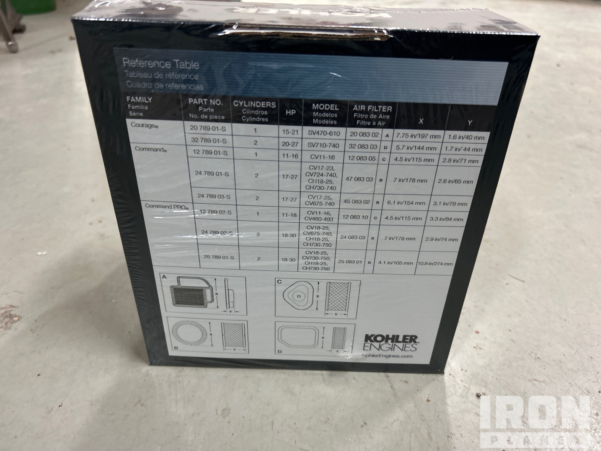 Kohler 18-30 HP MAINTENANCE KIT (UNUSED)