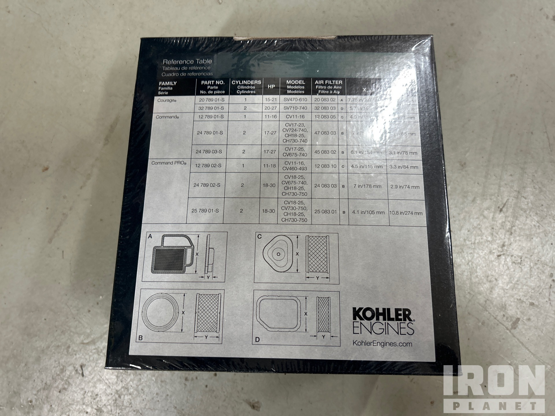 Kohler 18-30 HP MAINTENANCE KIT (UNUSED)