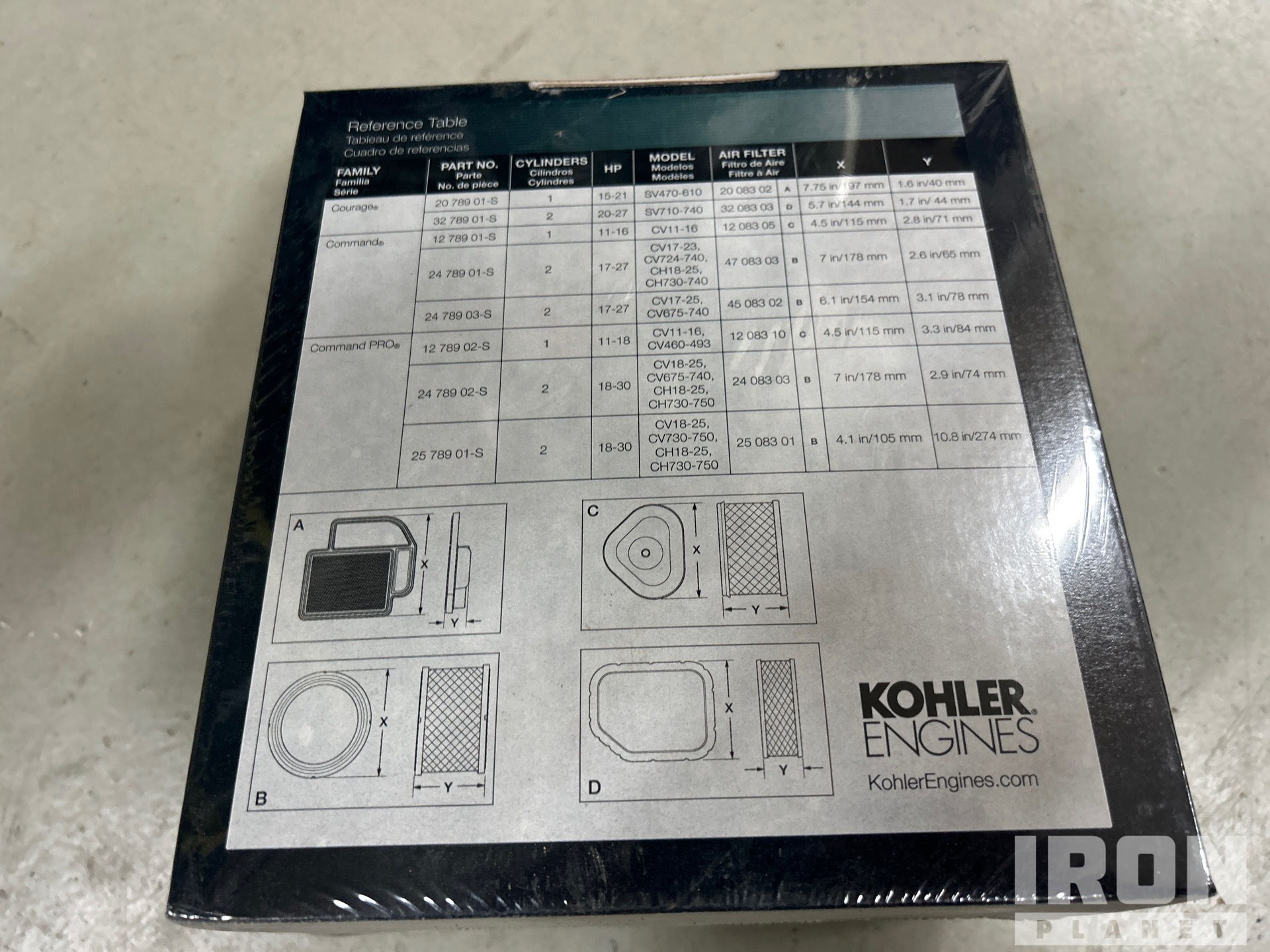 Kohler 18-30 HP MAINTENANCE KIT (UNUSED)