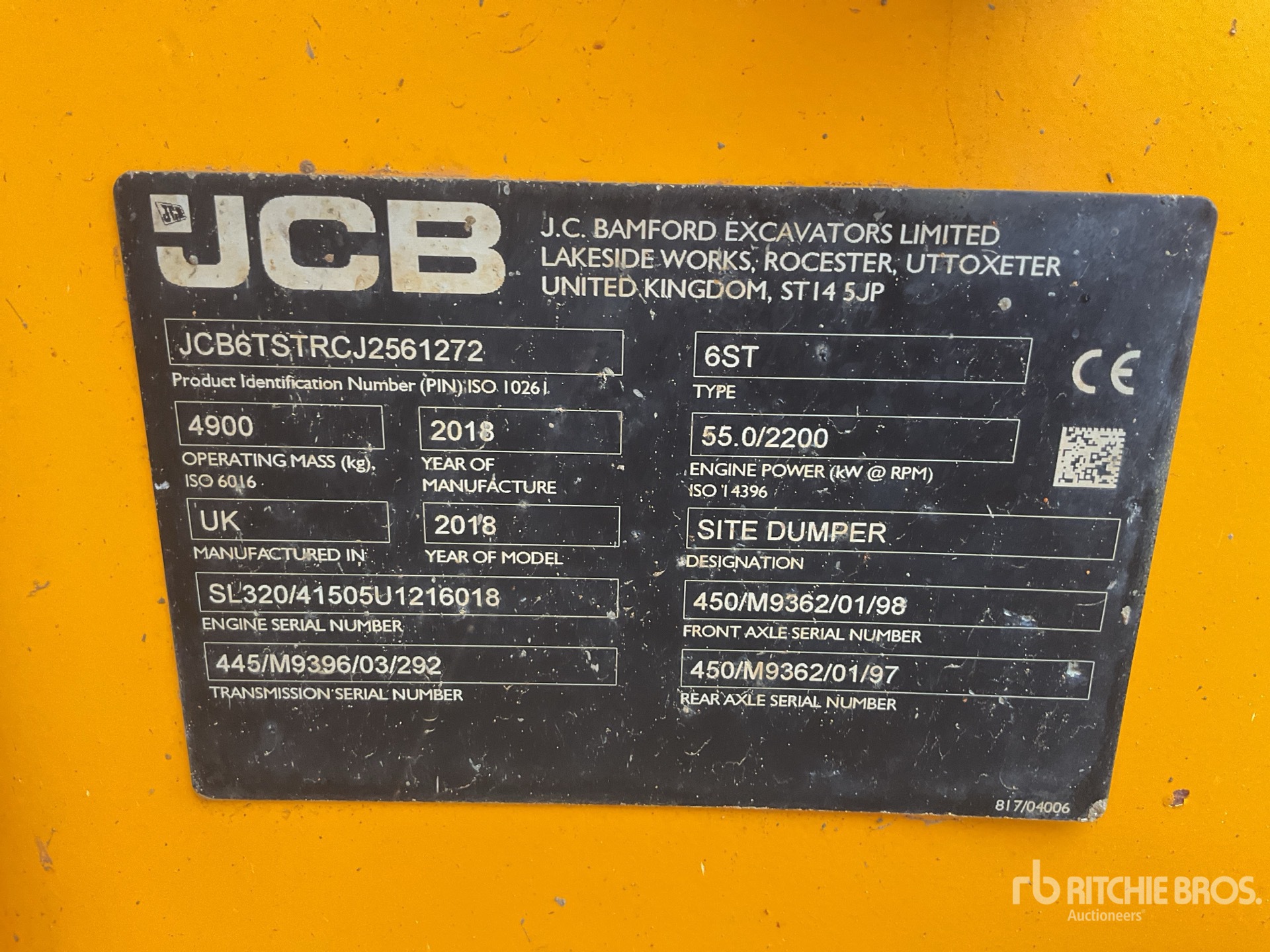 2018 JCB 6ST