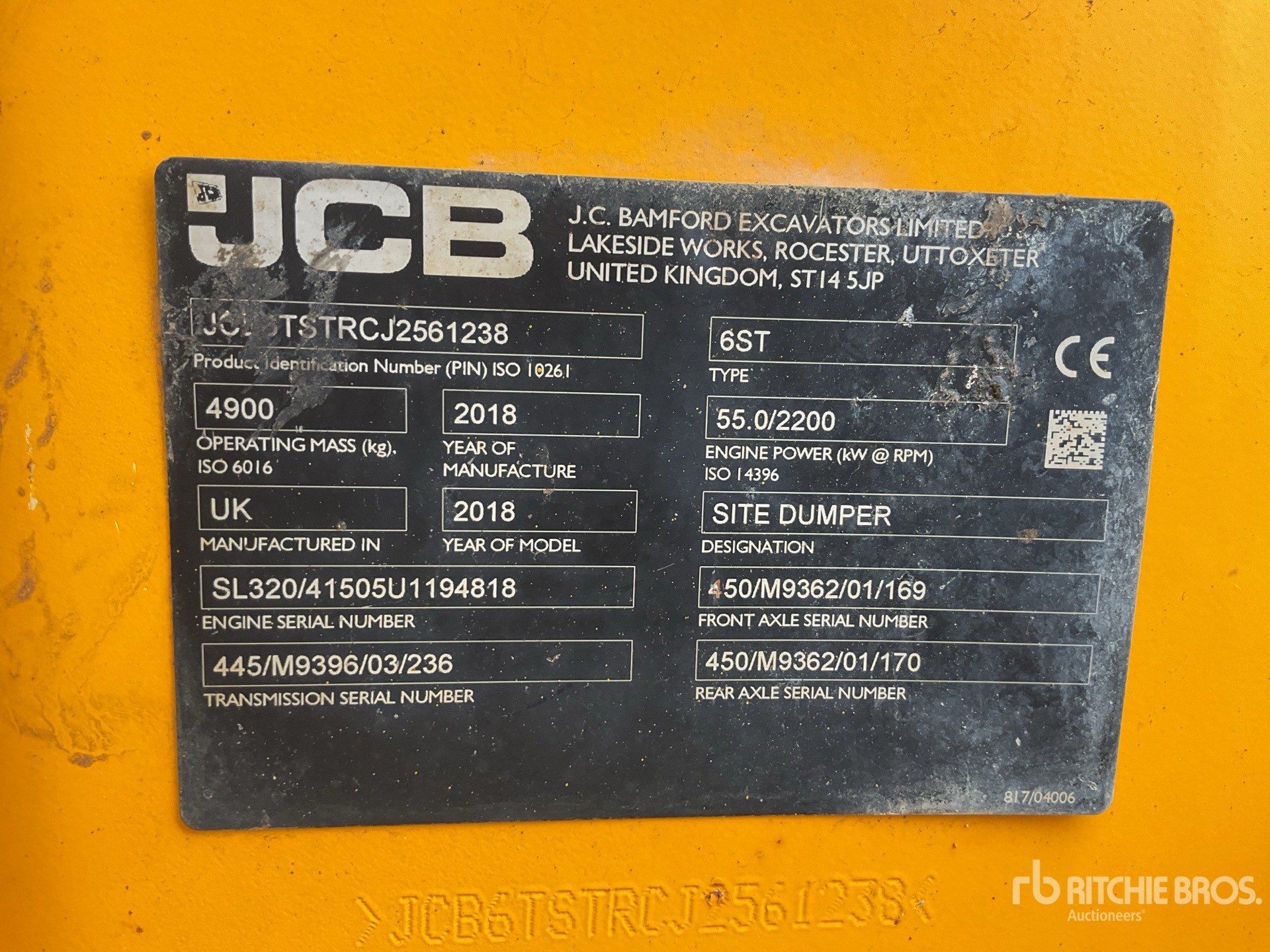 2018 JCB 6ST