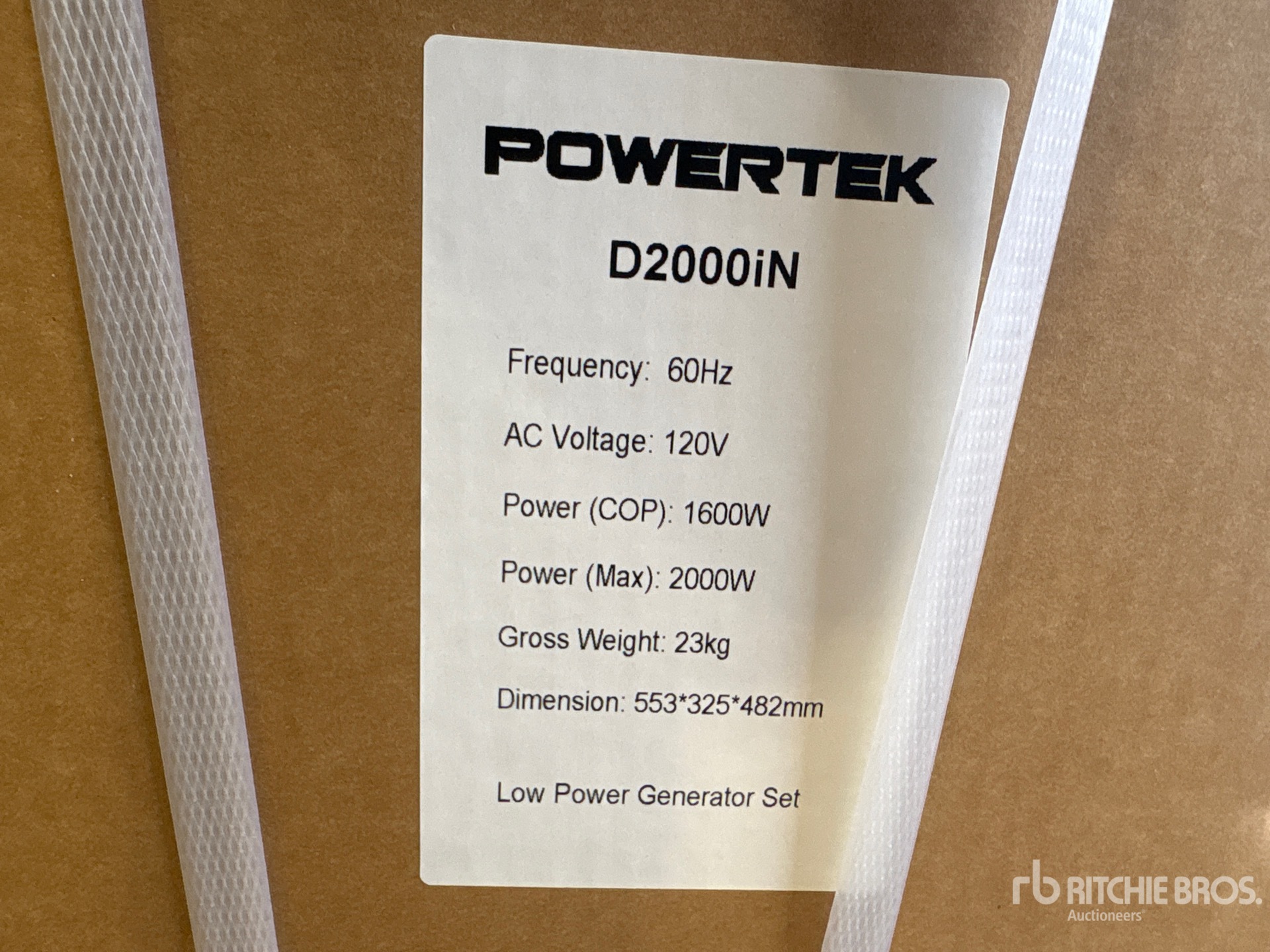 2026 Powertek D2000IN