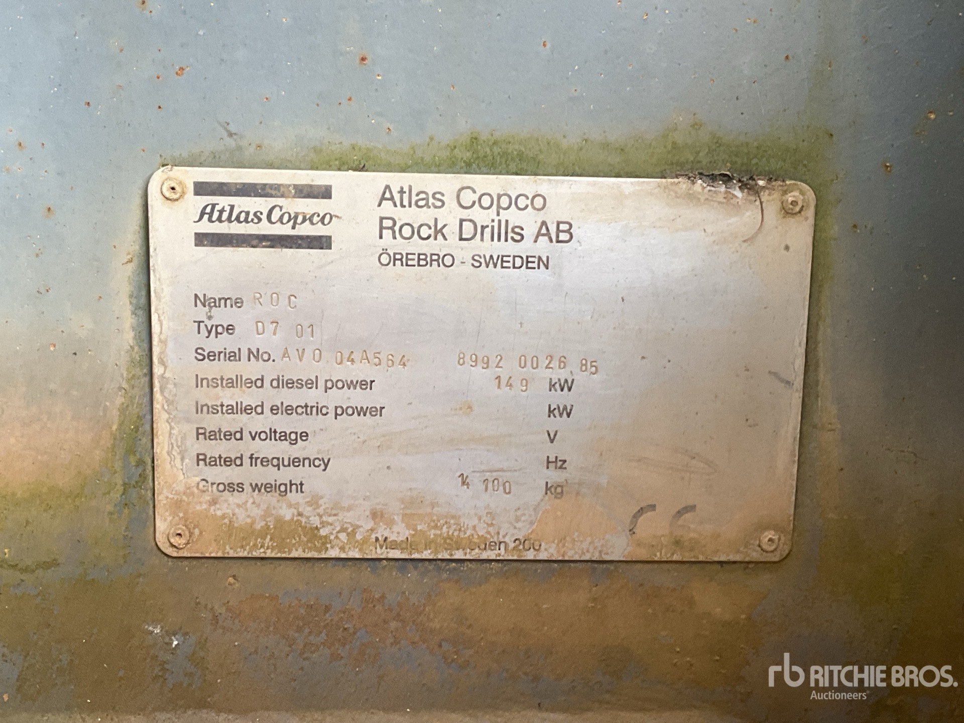 2004 Atlas Copco ROC D7-01
