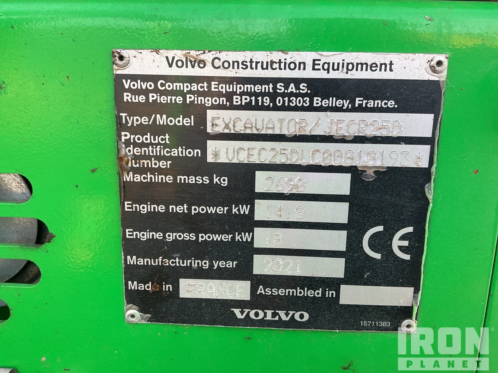 2021 Volvo ECR25