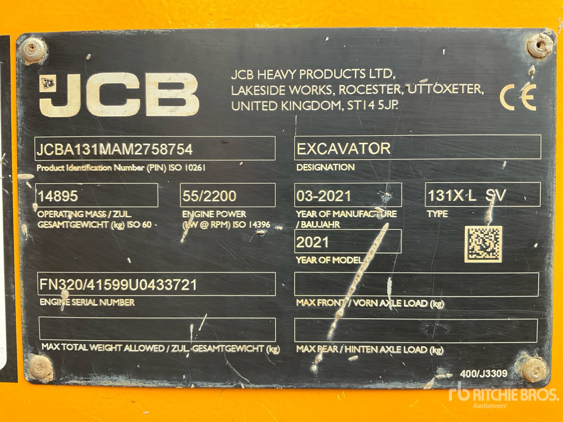 2021 JCB 131X LC