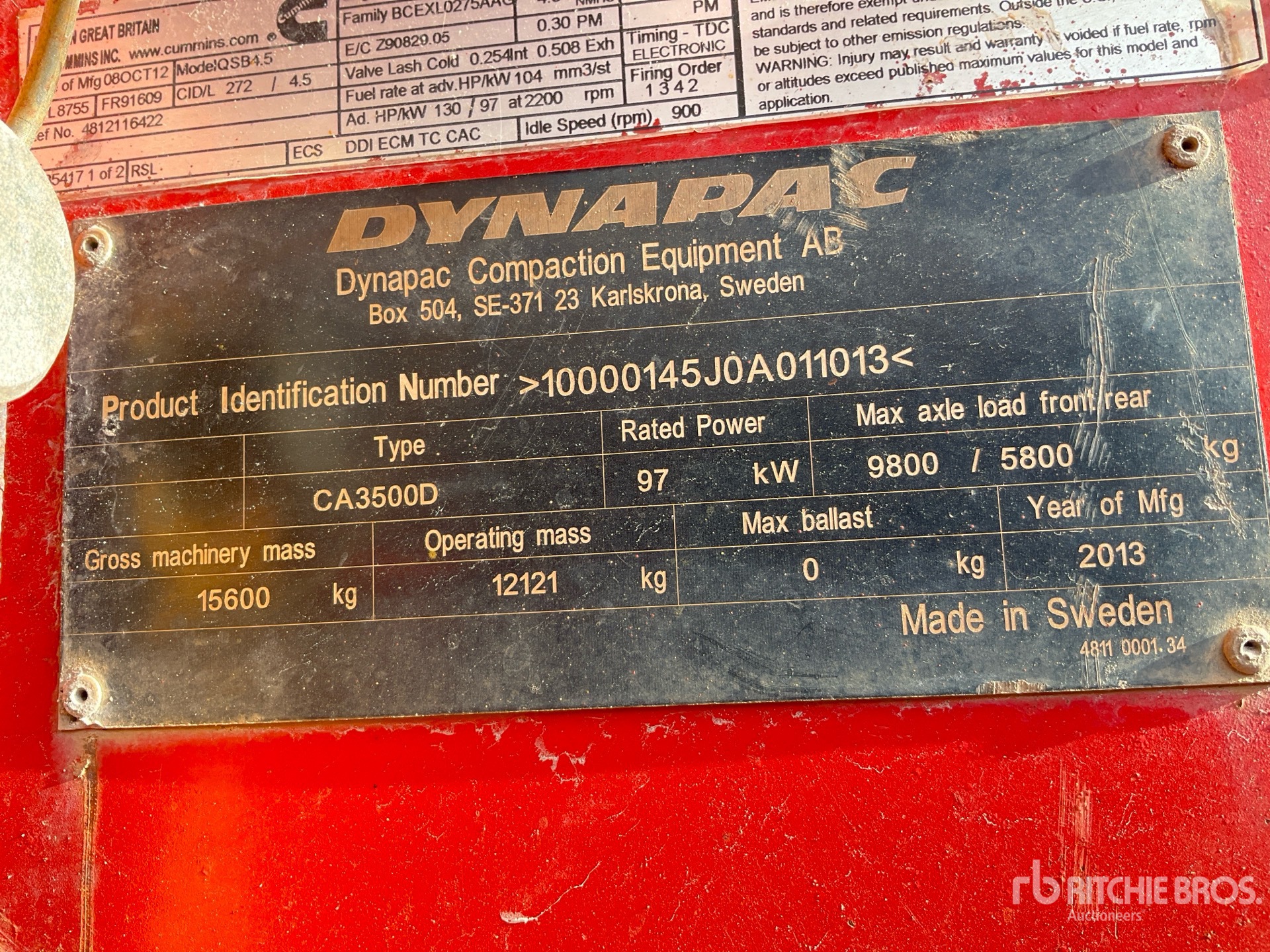 2013 Dynapac CA3500D