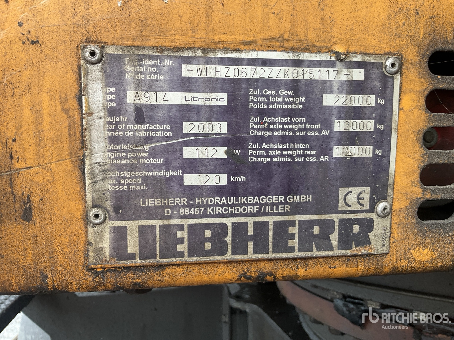 2003 Liebherr A914