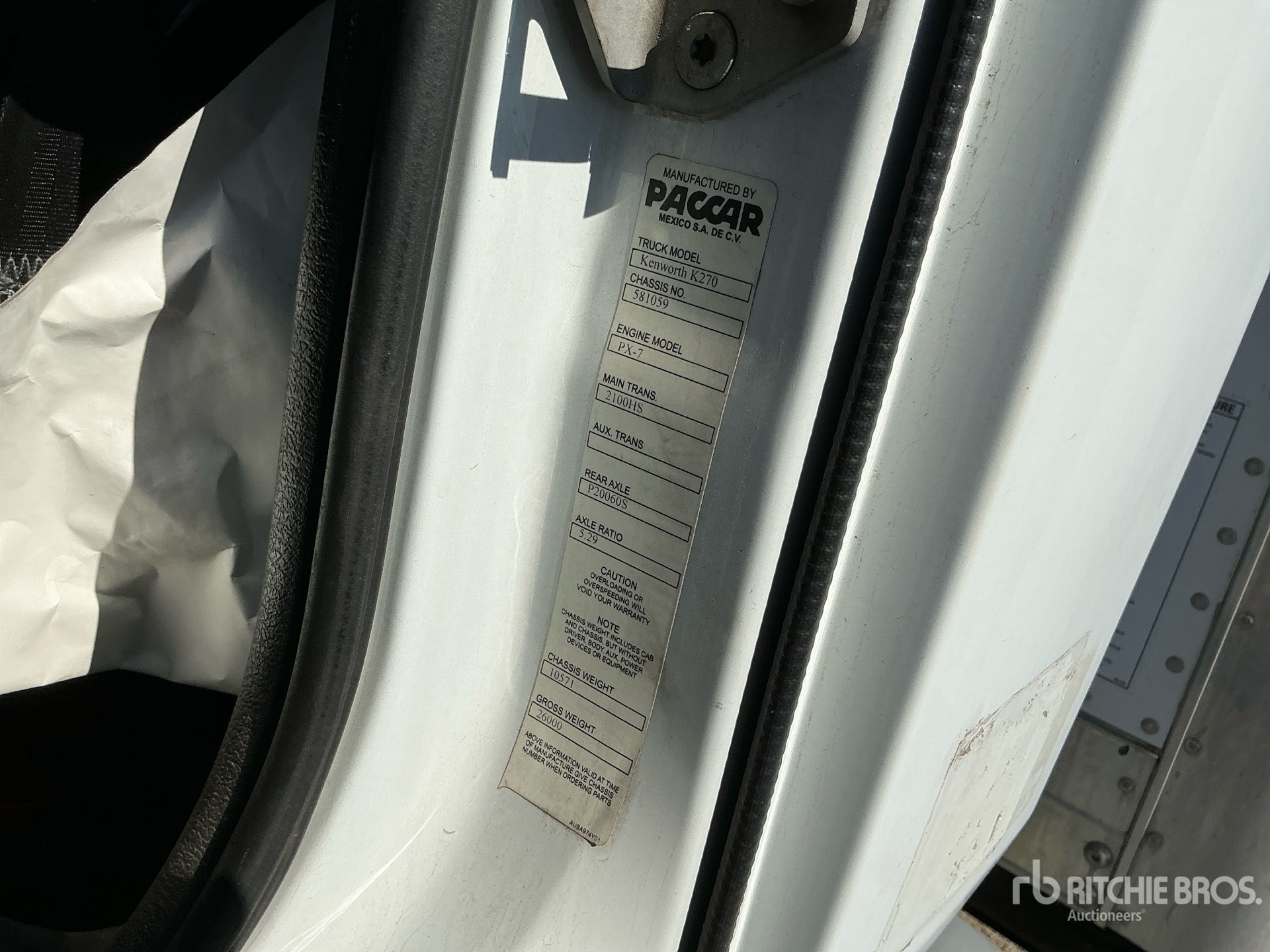 2016 Kenworth K270