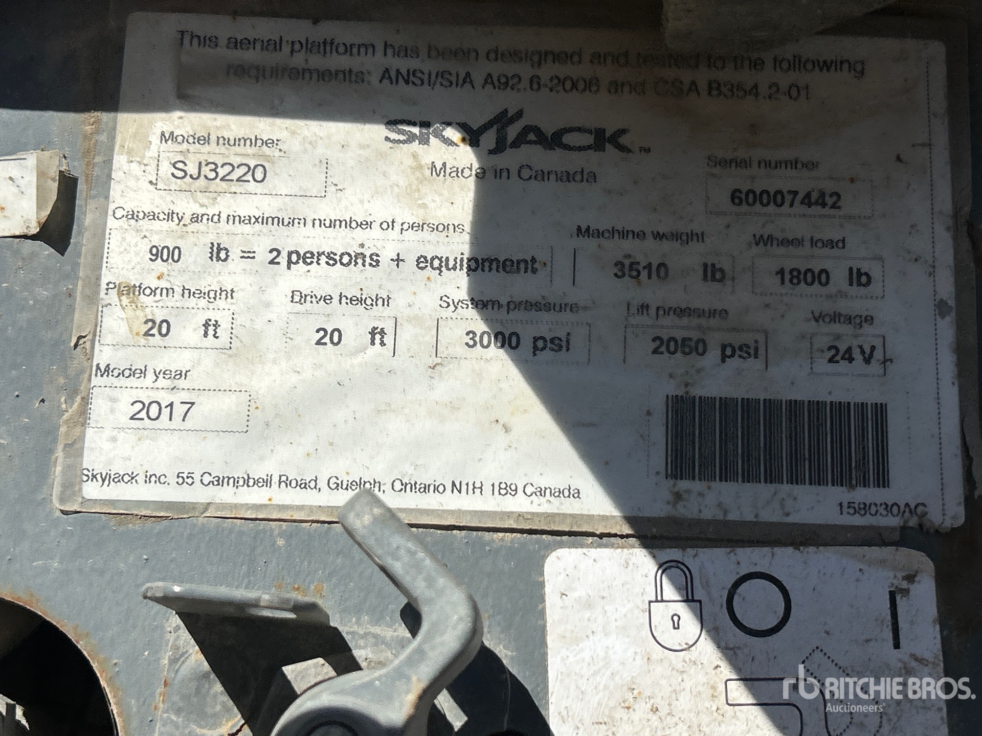 2017 Skyjack SJIII 3220