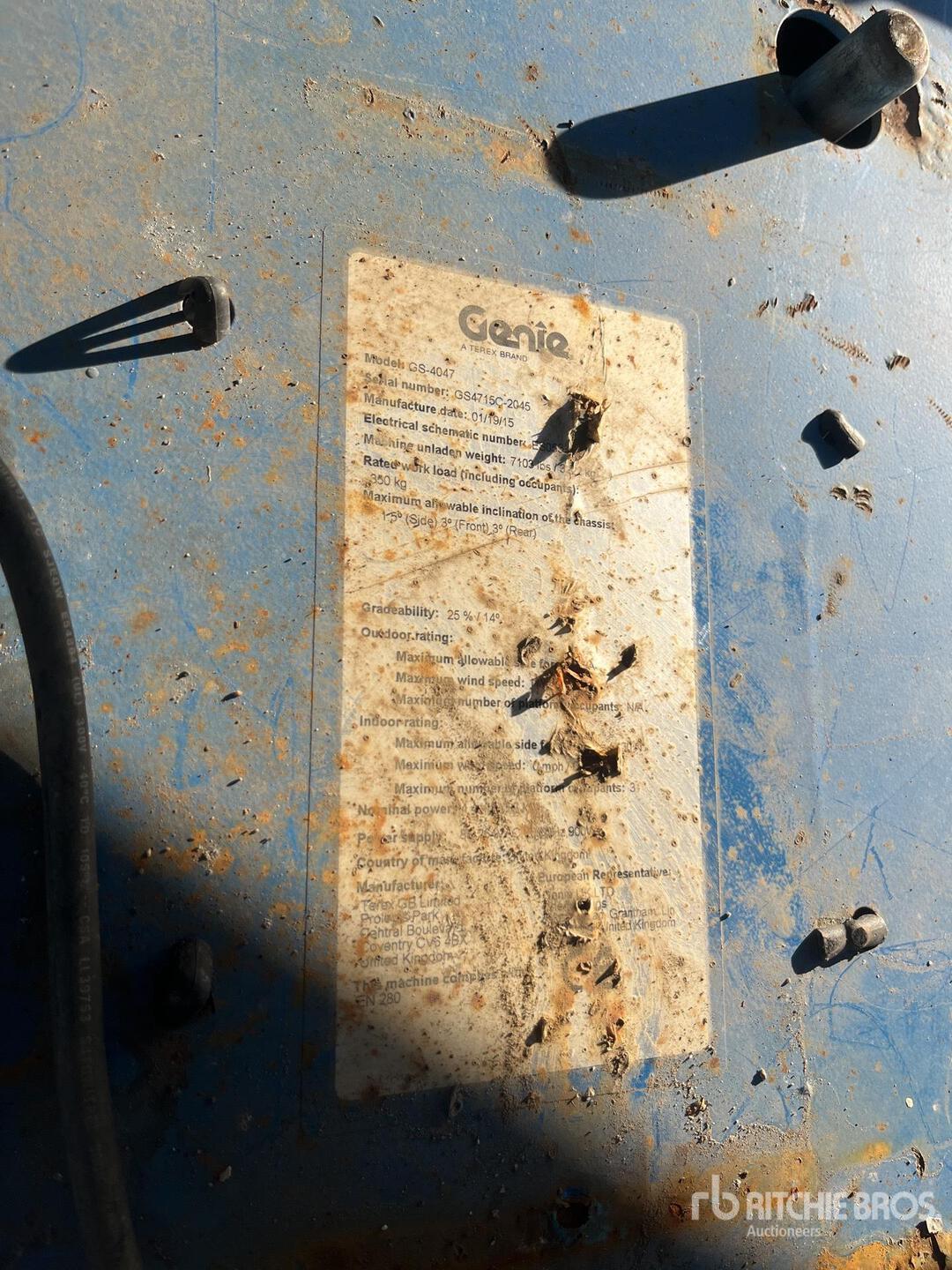 2015 Genie GS-4047