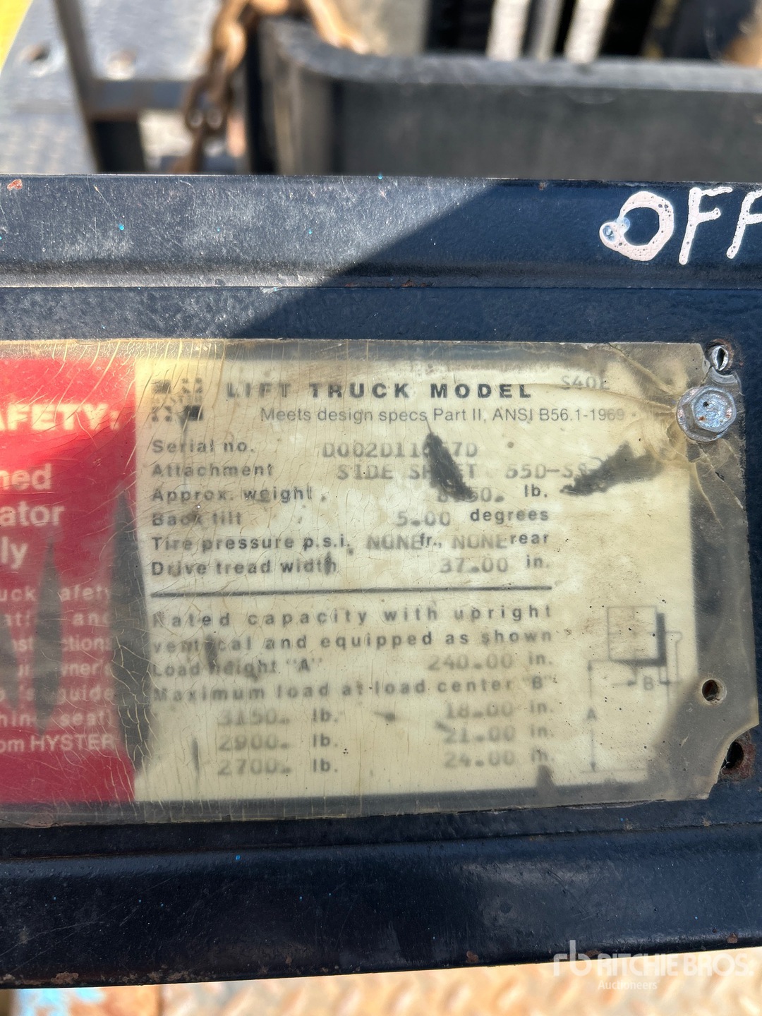 2000 Hyster S40E