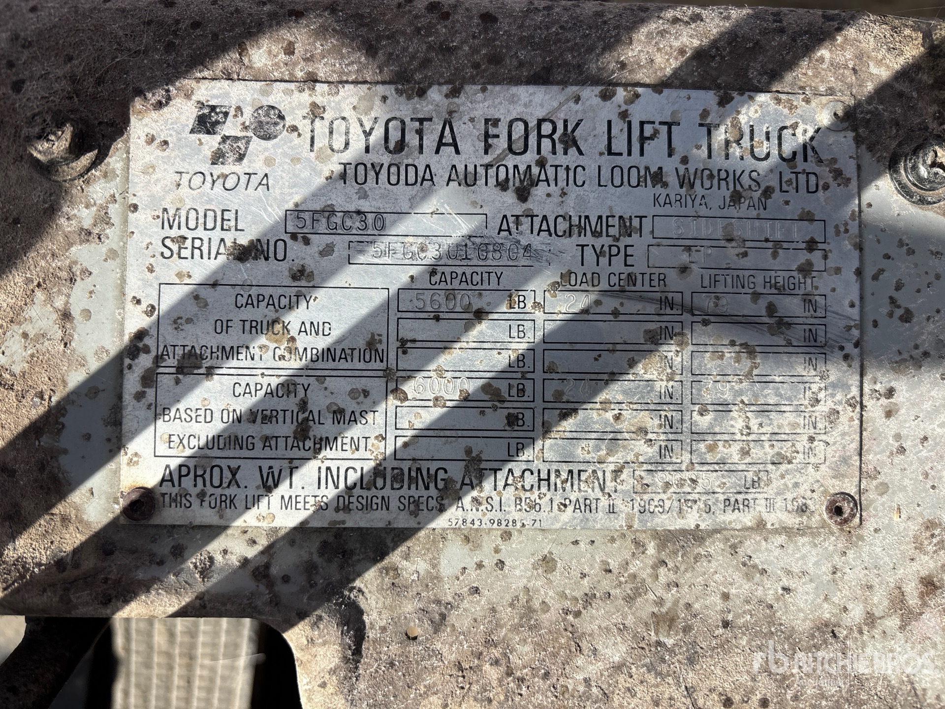 Toyota 5FGC30