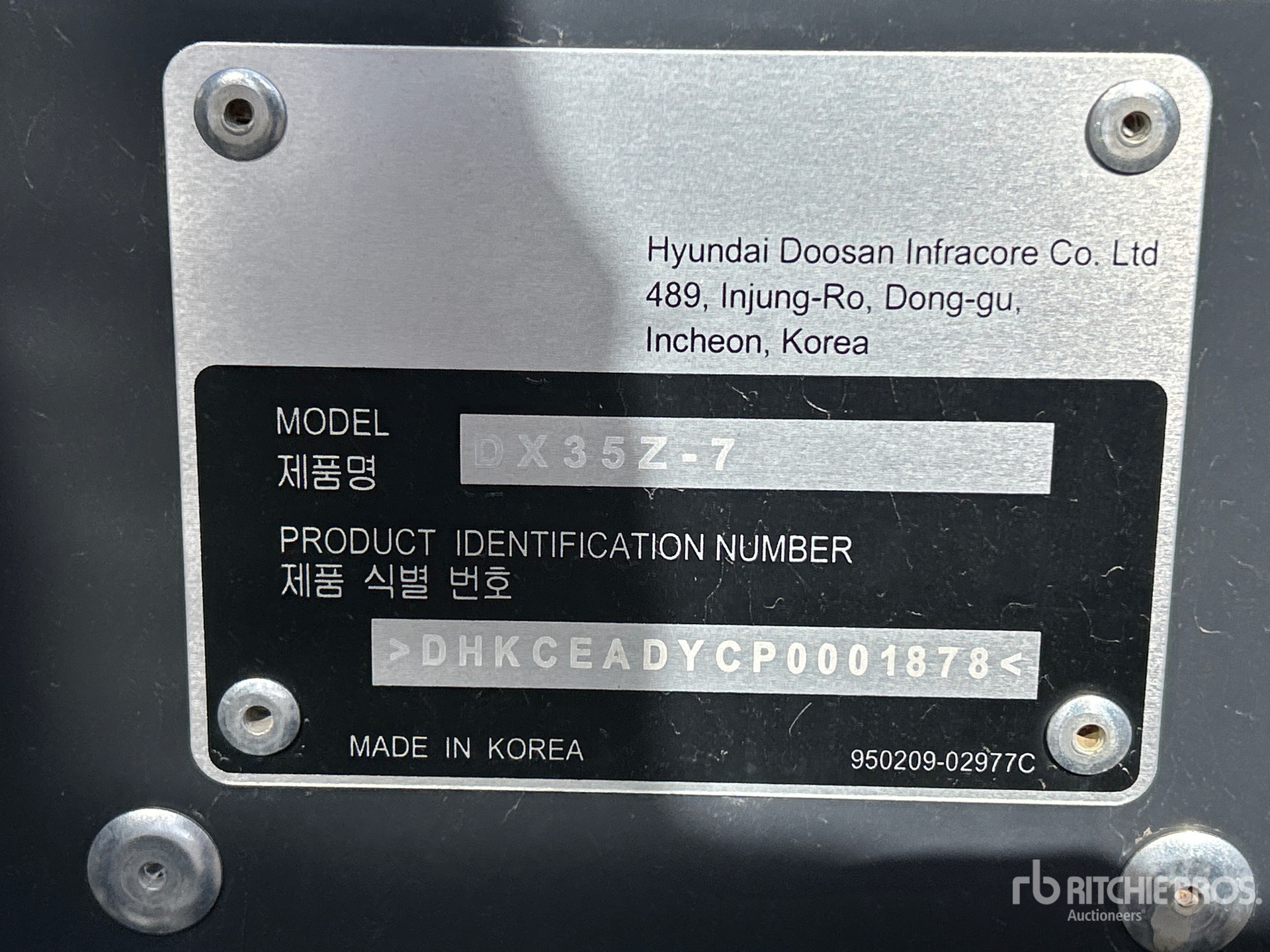 2024 Develon DX35Z-7