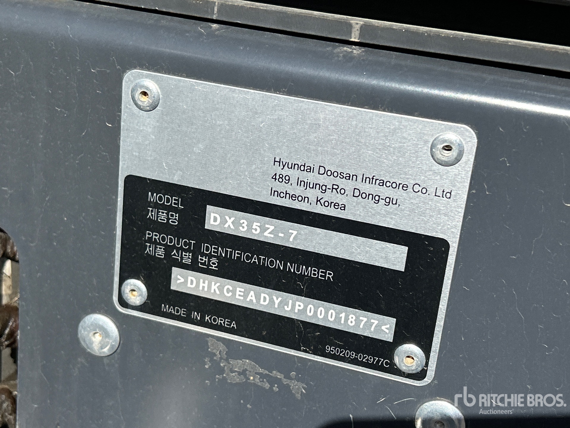 2024 Develon DX35Z-7