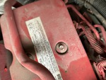 Engine with Emission Label