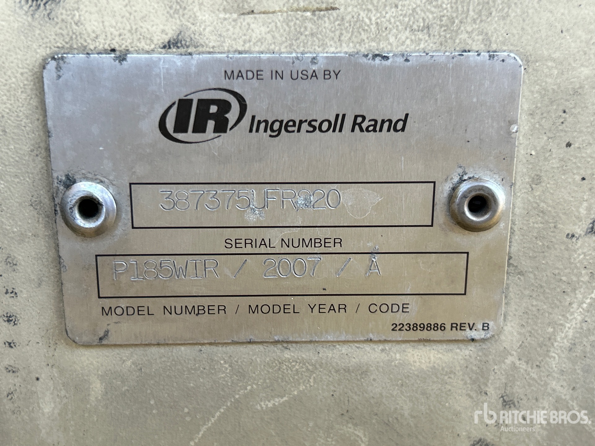 2007 Ingersoll Rand P185WIR