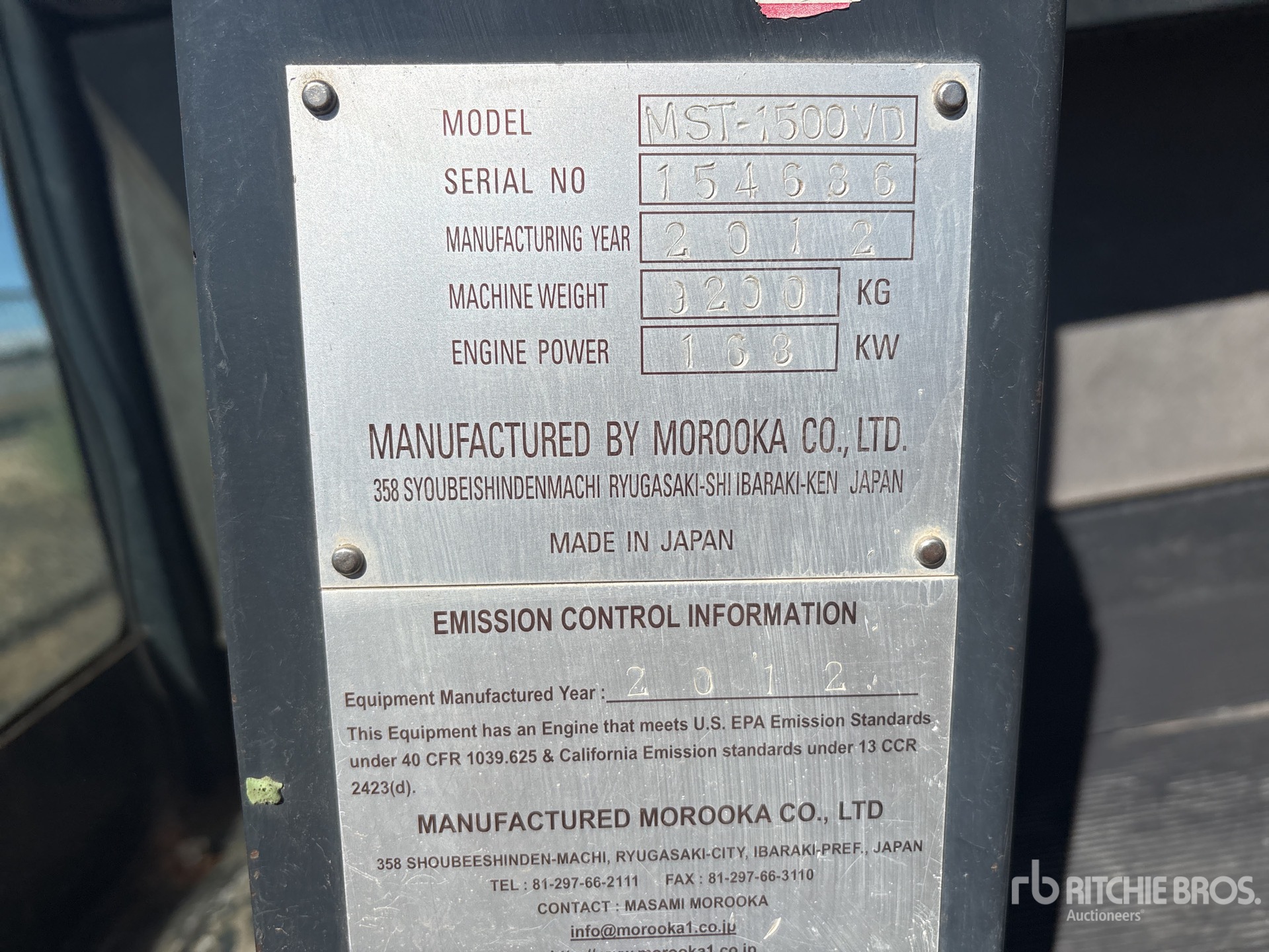 2012 Morooka MST1500