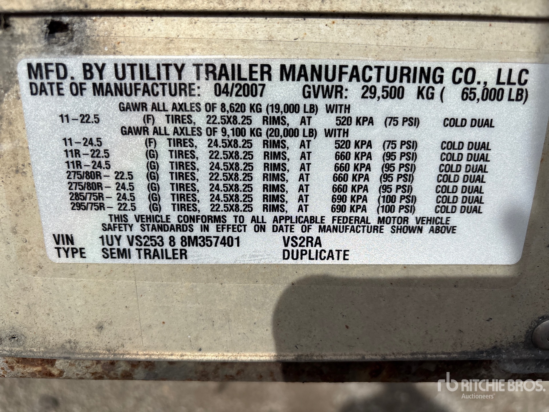 2008 Utility 2000R