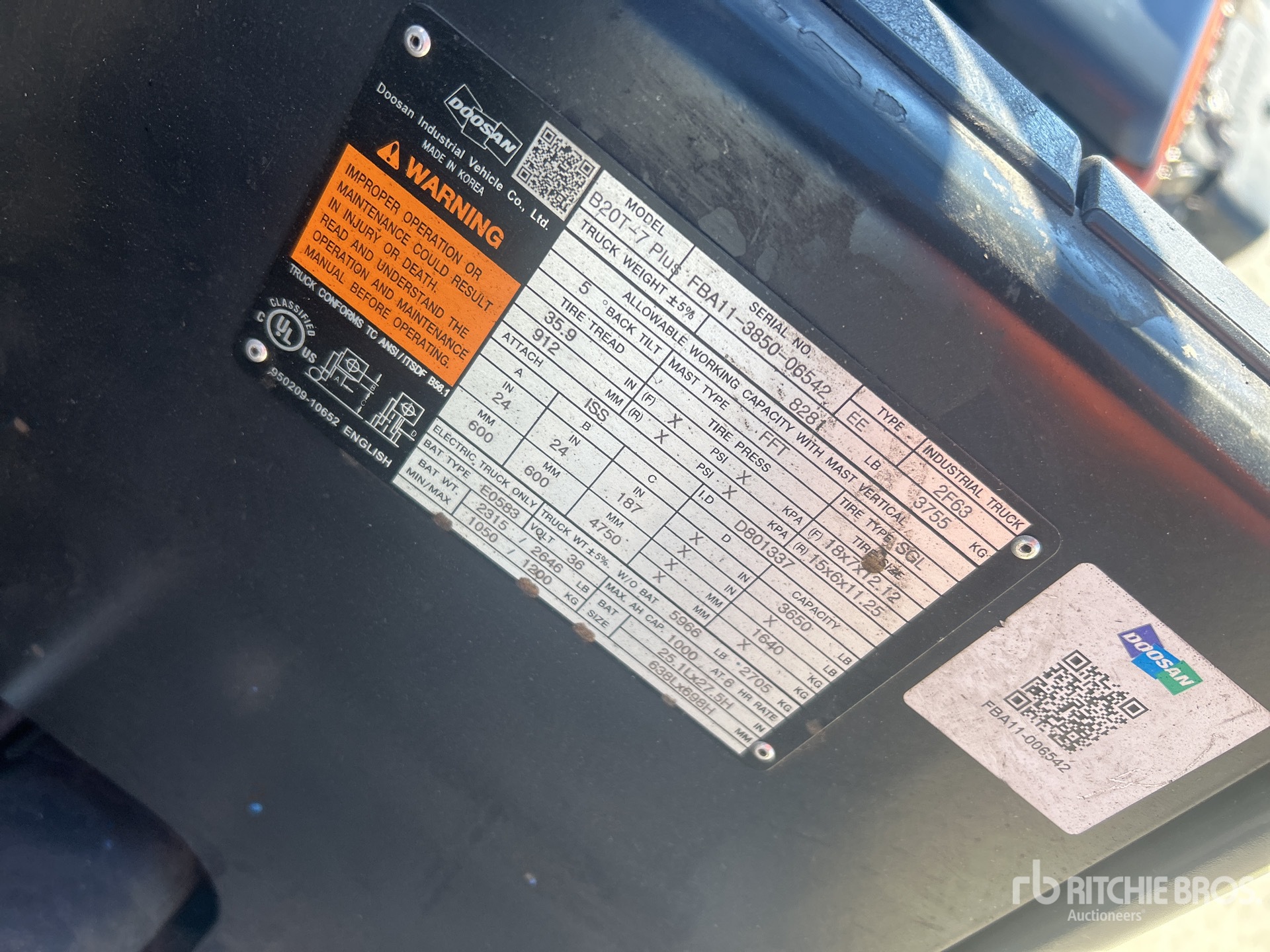 2022 Doosan B20T7