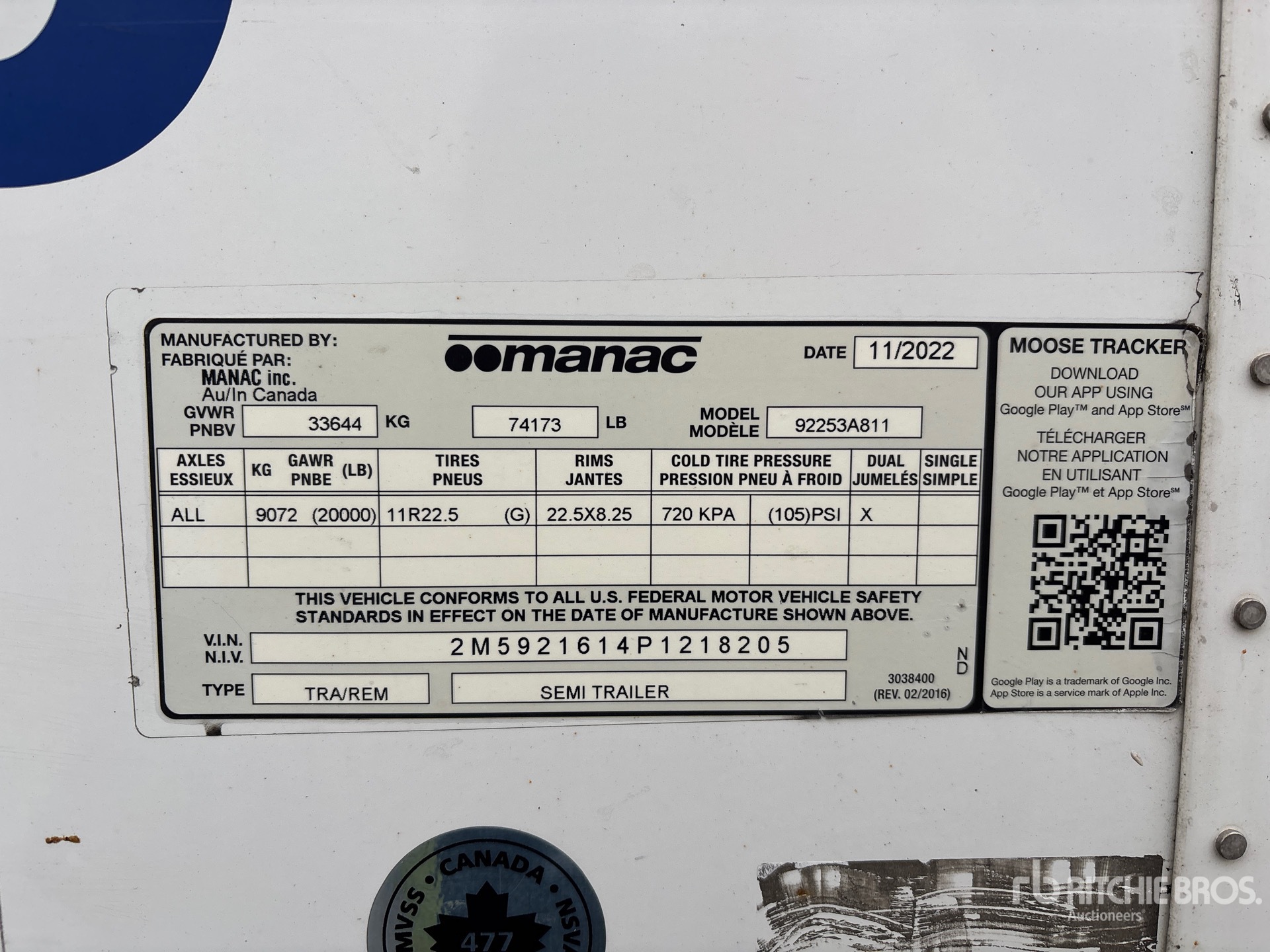 2023 Manac 92253A811