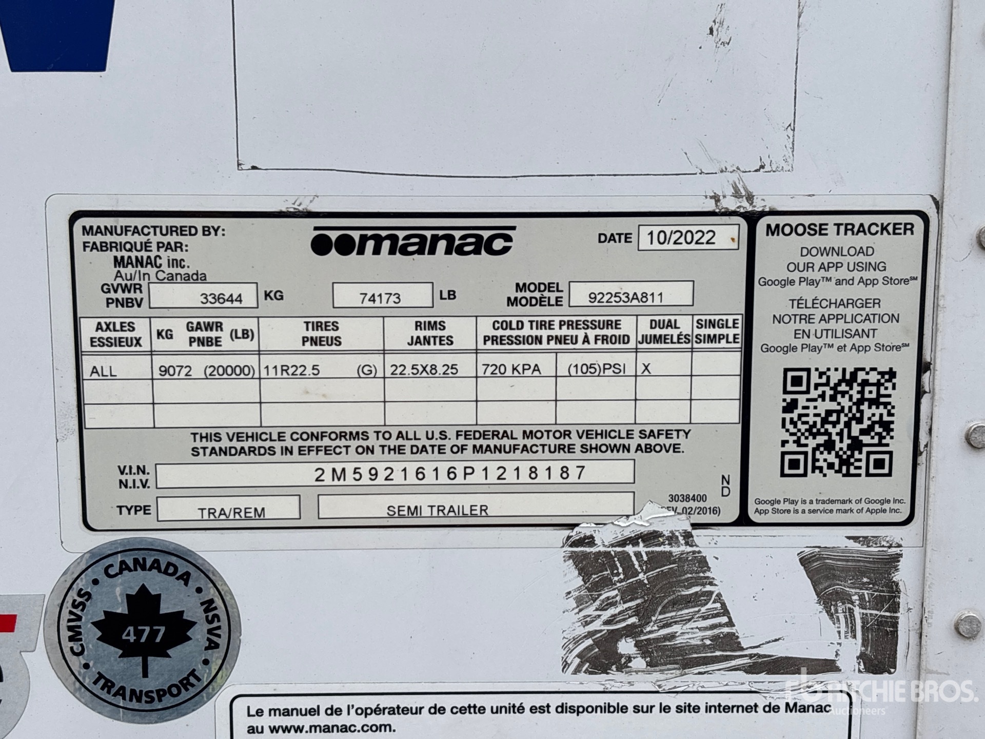 2023 Manac 92253A811