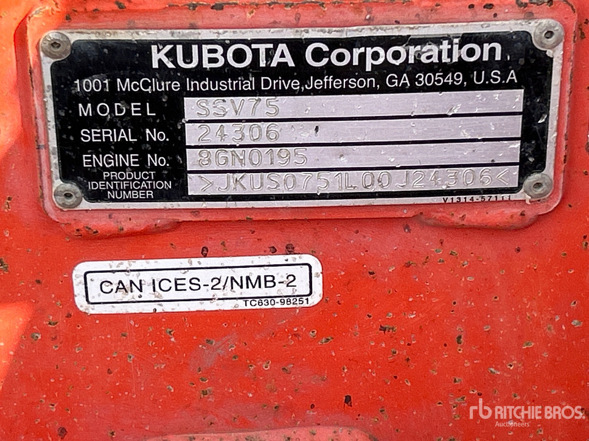 2019 Kubota SSV75