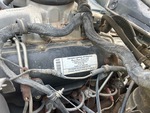 Engine with Emission Certification Label