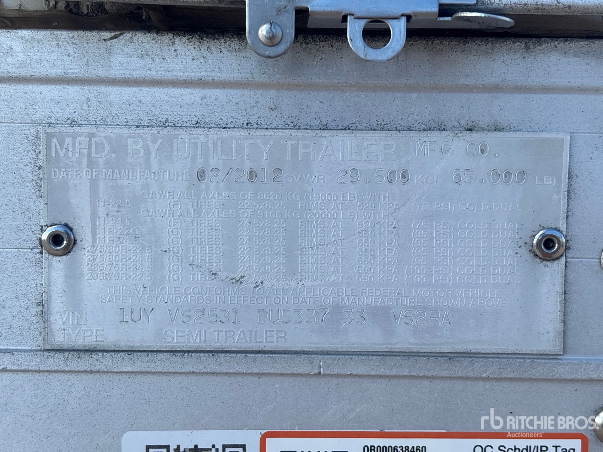 2013 Utility VS2RA