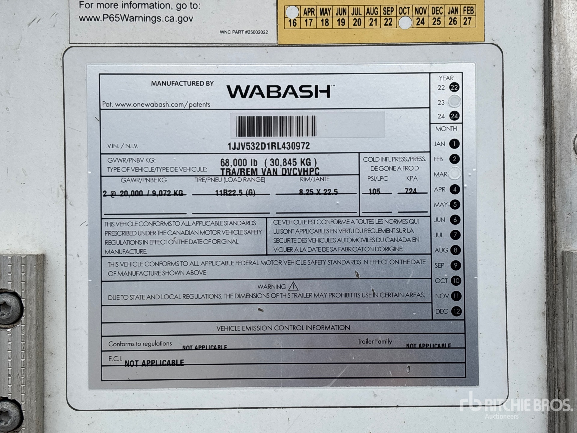 2024 Wabash 53 FT X 102 IN T/A