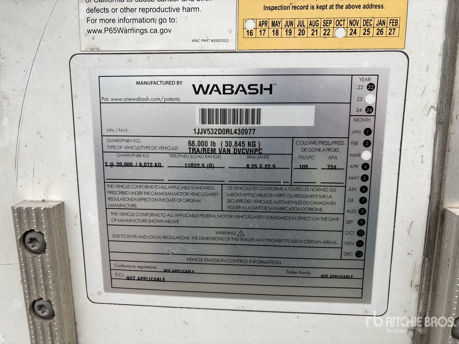 2024 Wabash 53 FT X 102 IN T/A